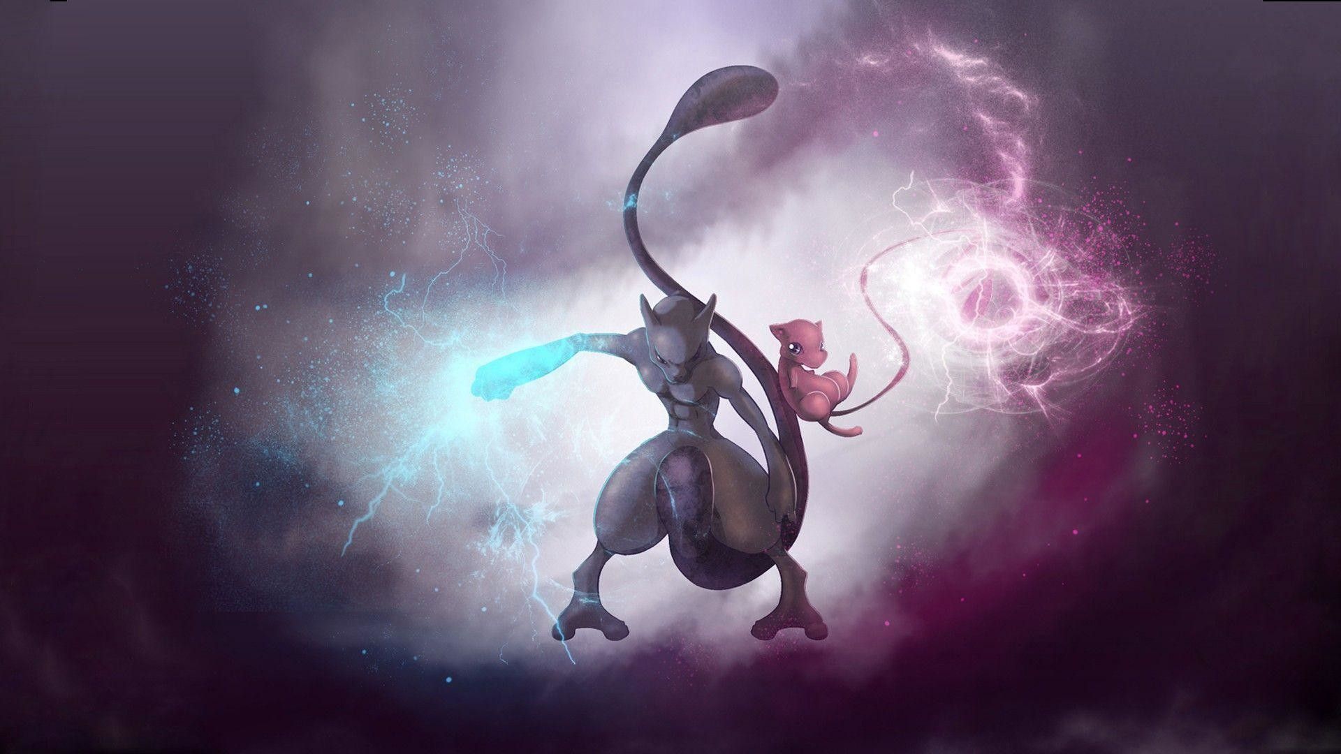 Mewtwo e Mew Pokémon, 1920x1080 Full HD, Laptop
