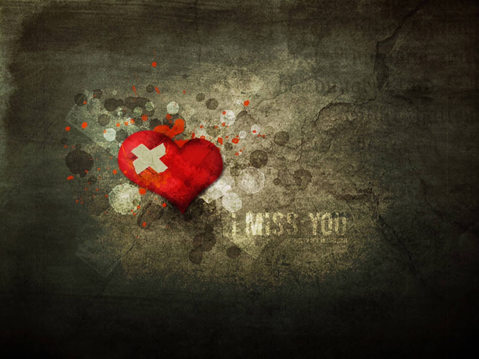 Testo dorato I Miss You, 1920x1230 Full HD+ WUXGA, PC Desktop
