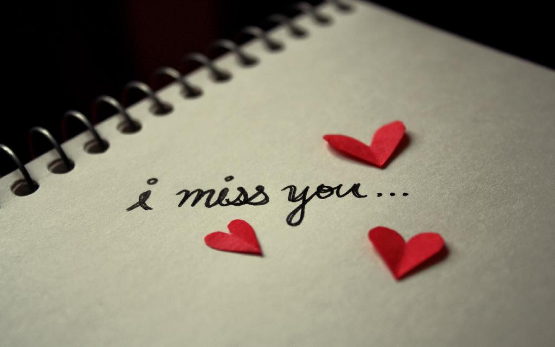 Quaderno con scritta i miss you, 1920x1200 WUXGA, Laptop