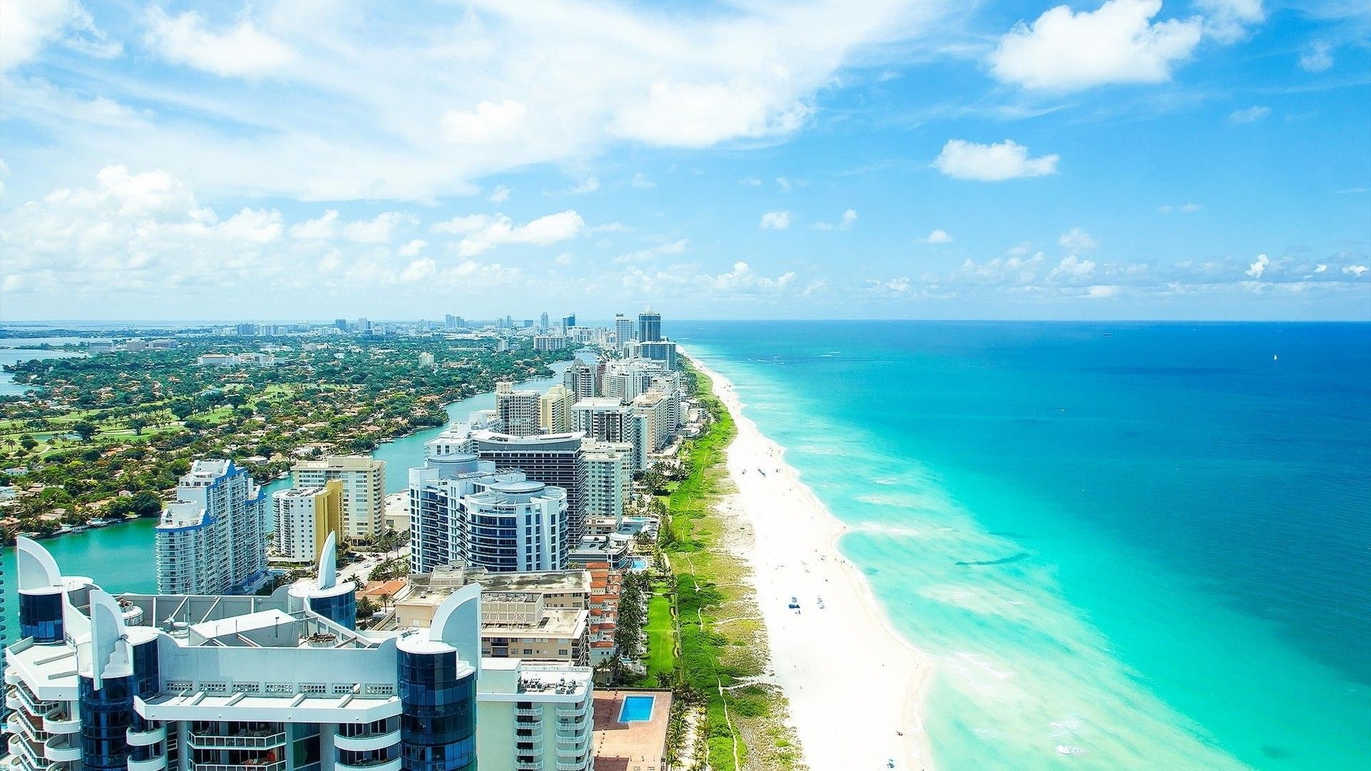 Vista aerea Miami Beach, 1920x1080 Full HD 1080p, Lenovo Legion