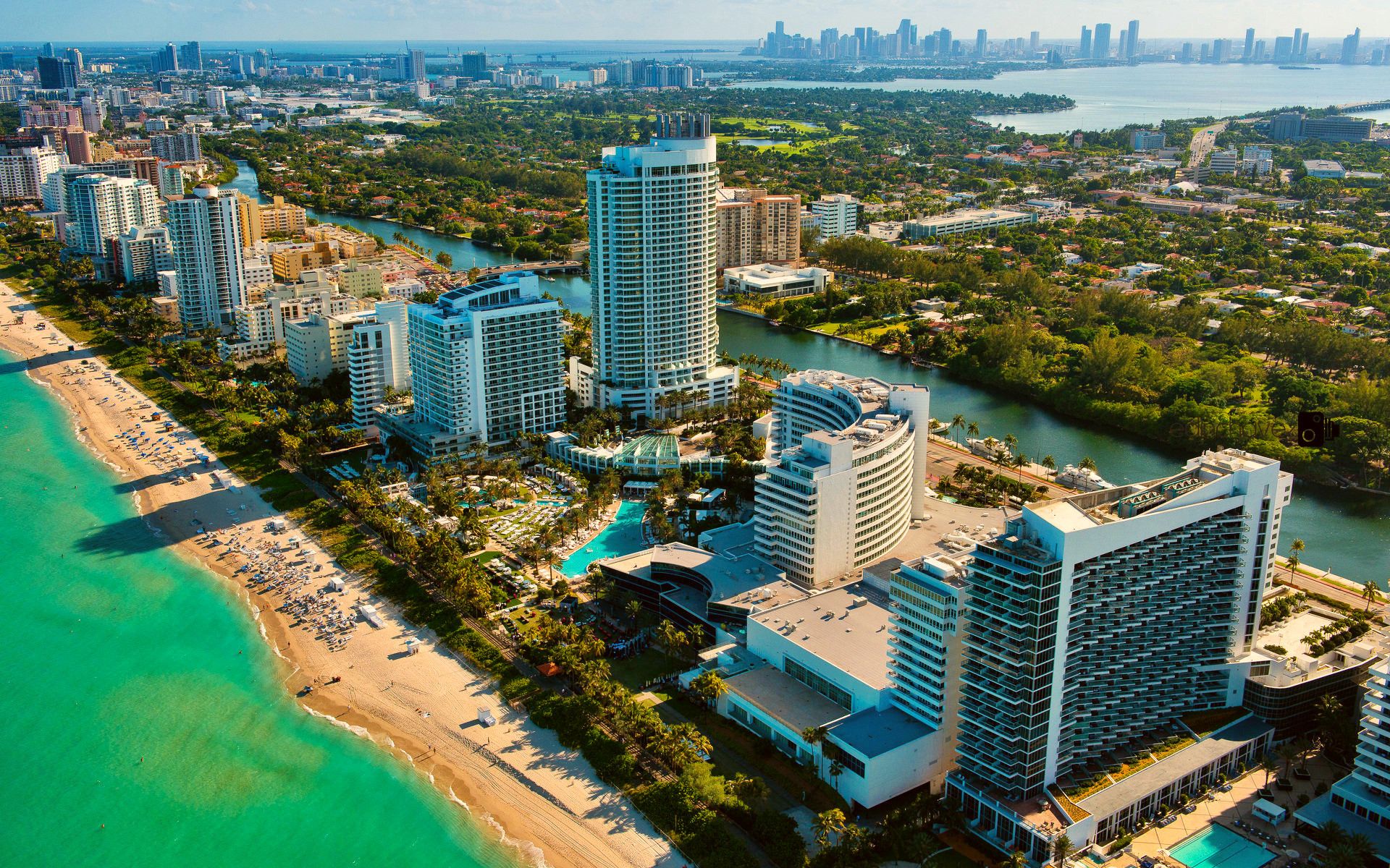 Vista aerea Miami Beach, 1920x1200 Full HD+ WUXGA, HP Laptop