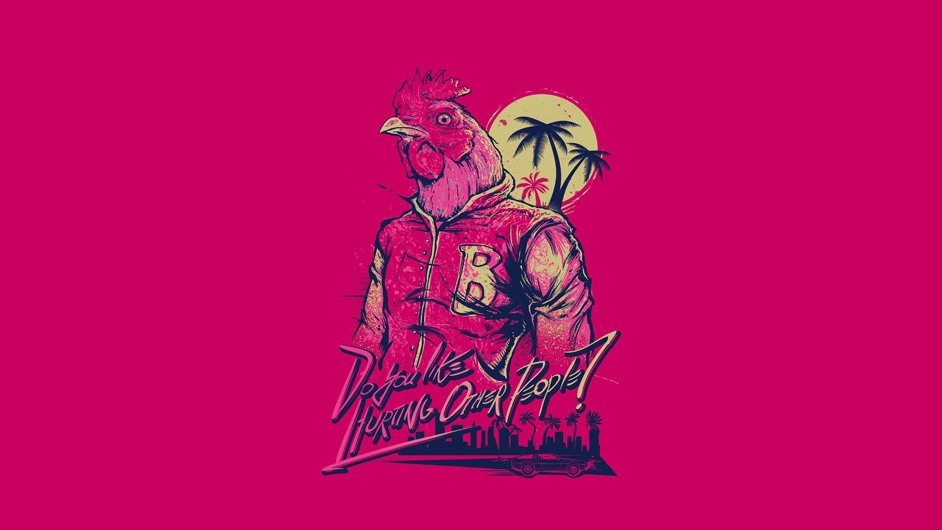 Hotline Miami uomo maschera pollo, 1920x1080 1080p, Laptop