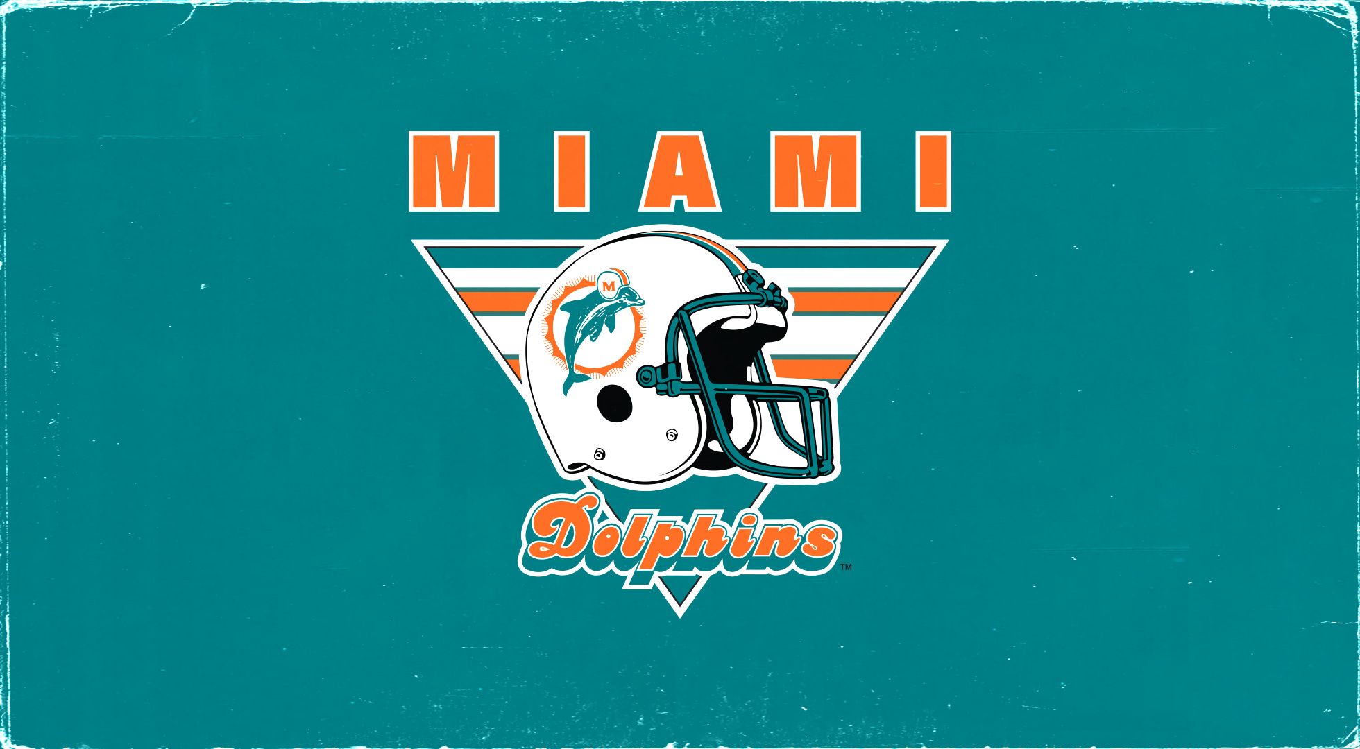 Logo Miami Dolphins casco, 1960x1080 Full HD, Notebook Gaming