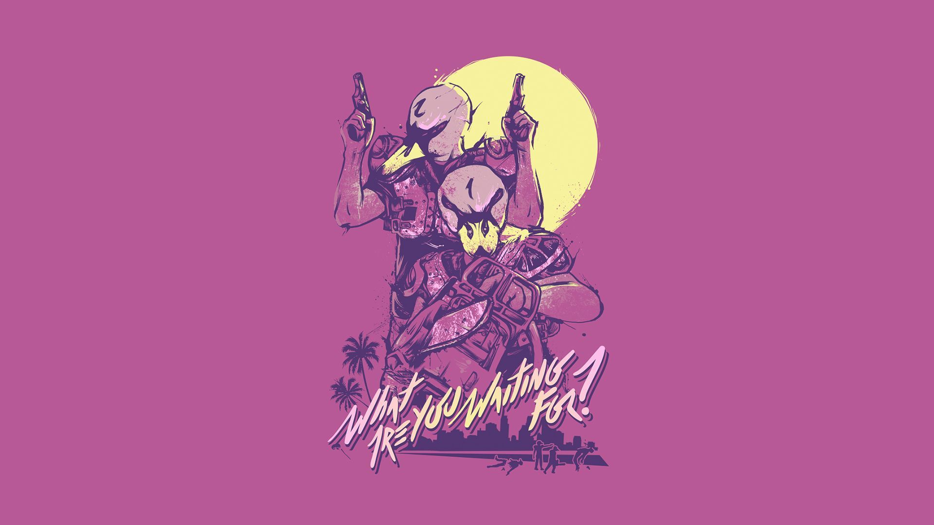 Hotline Miami personaggio maschera pollo, 1920x1080 Full HD, Laptop