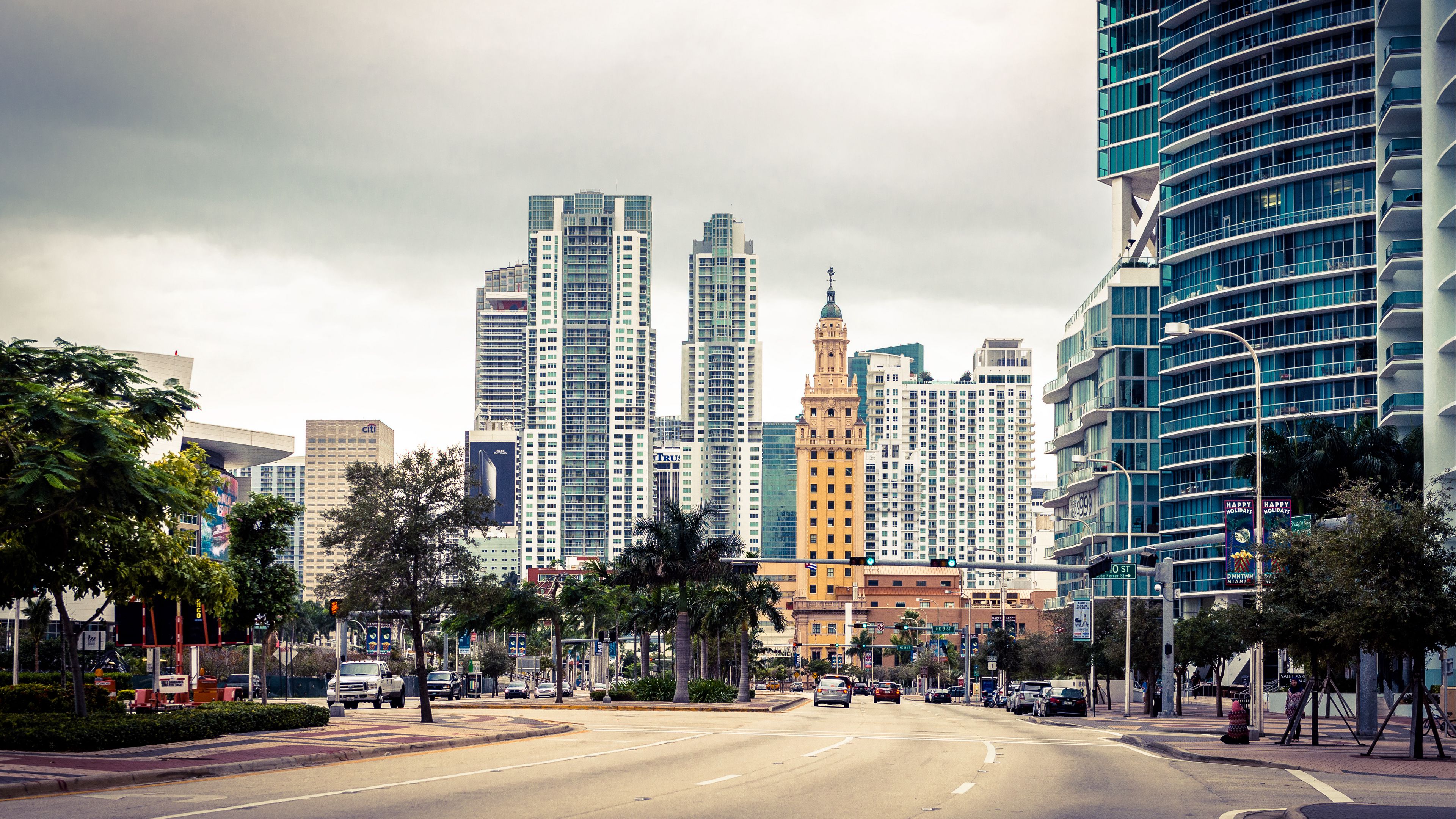 Skyline urbano di Miami, 3840x2160 UHD, PC 4K