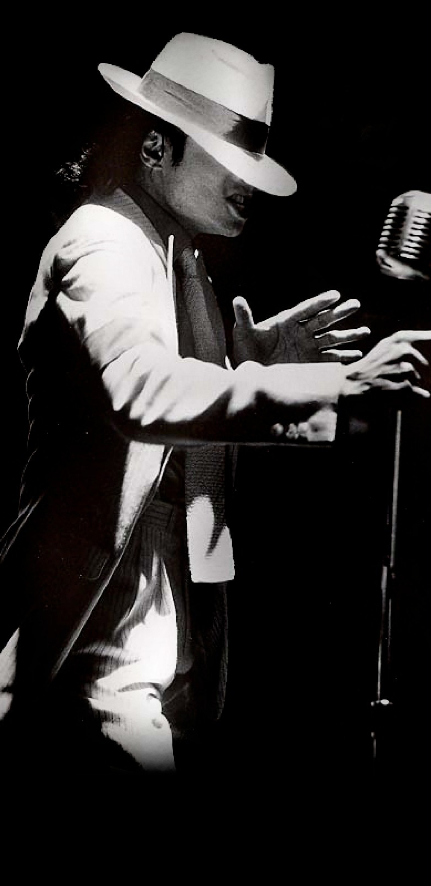 Michael Jackson con microfono, 1440x2960 Verticale, Telefono