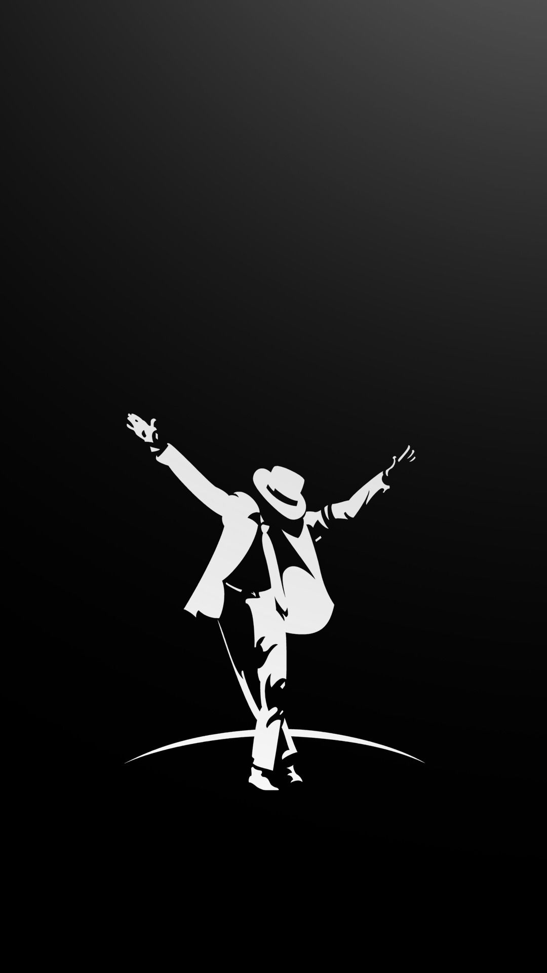 Michael Jackson silhouette bianco nero, Re del Pop, 1080x1920 Full HD Verticale, iPhone