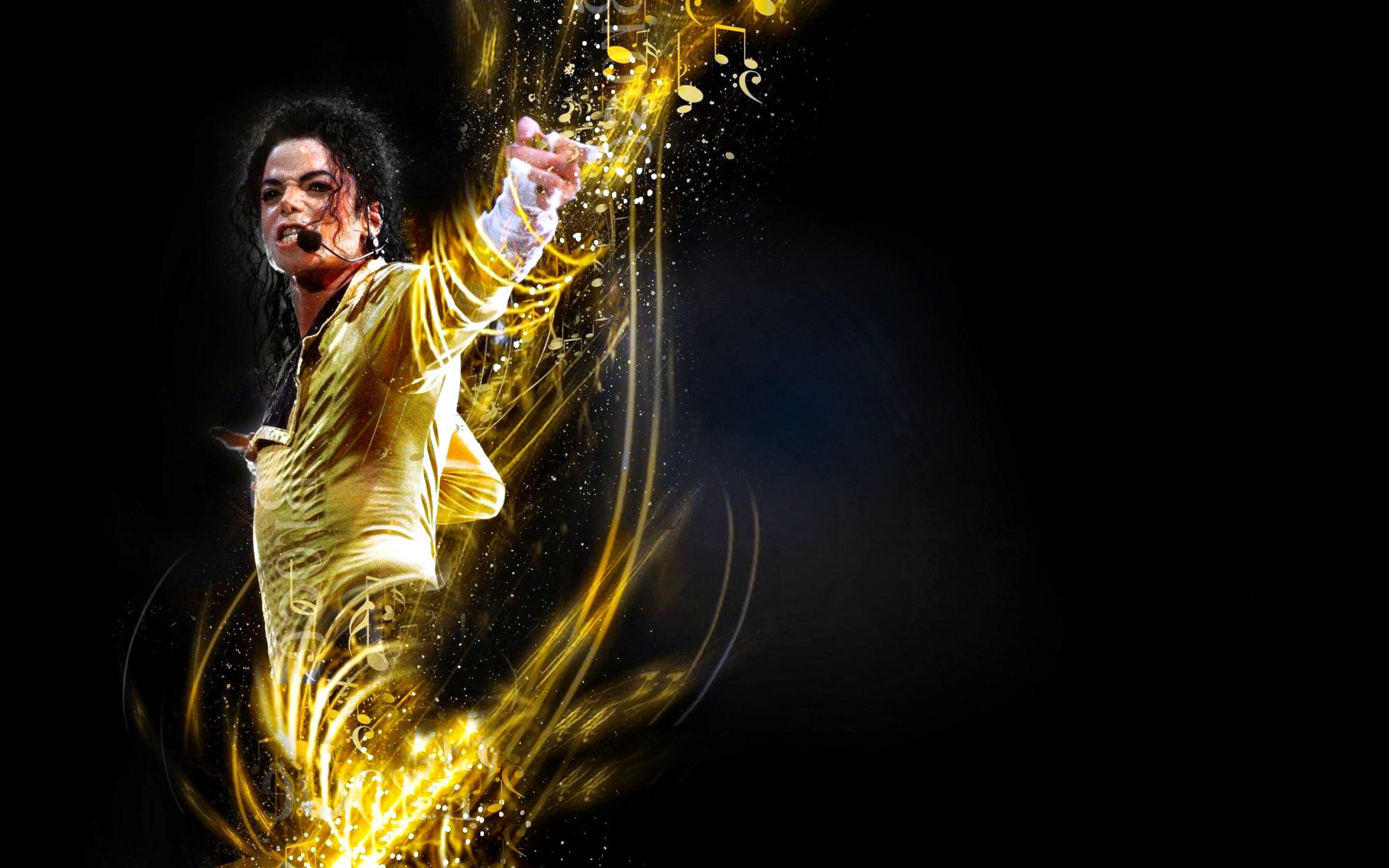 Michael Jackson effetto luce dorata, 2880x1800 2K+, Laptop