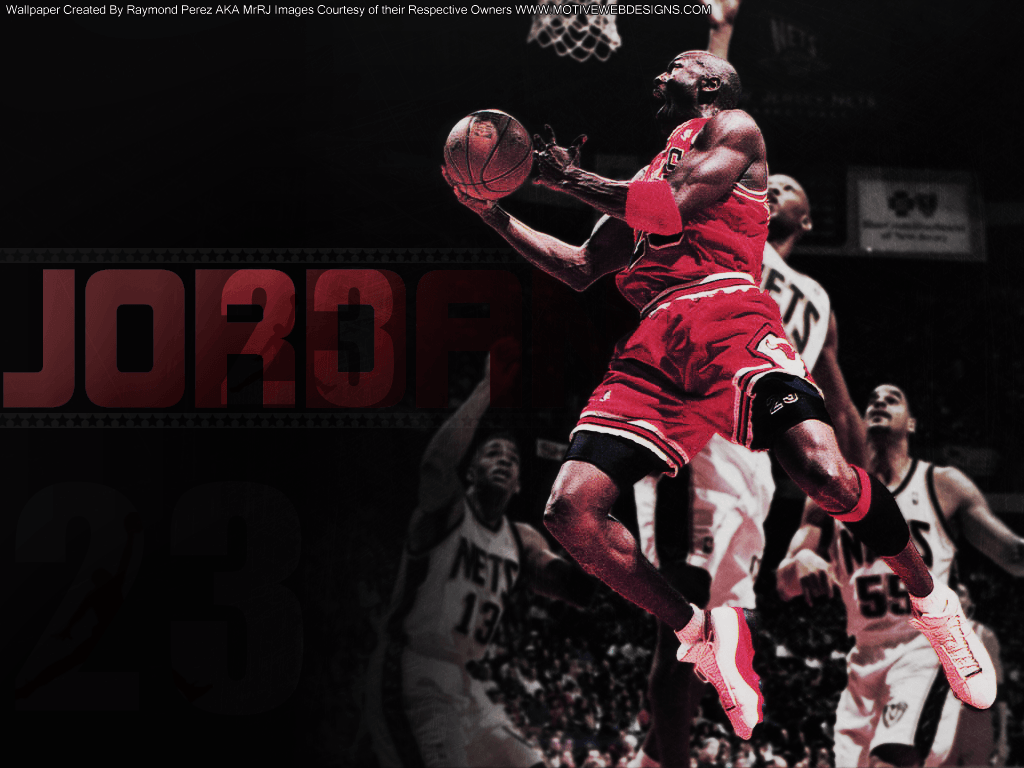 Michael Jordan schiacciata Bulls, 1024x768 HD, Desktop
