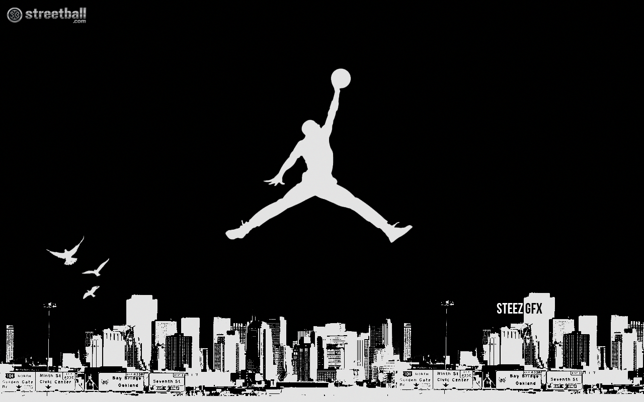 Logo Jordan skyline città, 1280x800 HD, Desktop