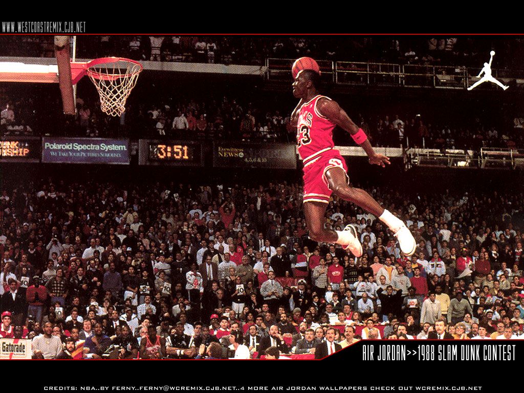 Michael Jordan tiro basket, 1024x768 HD, Laptop