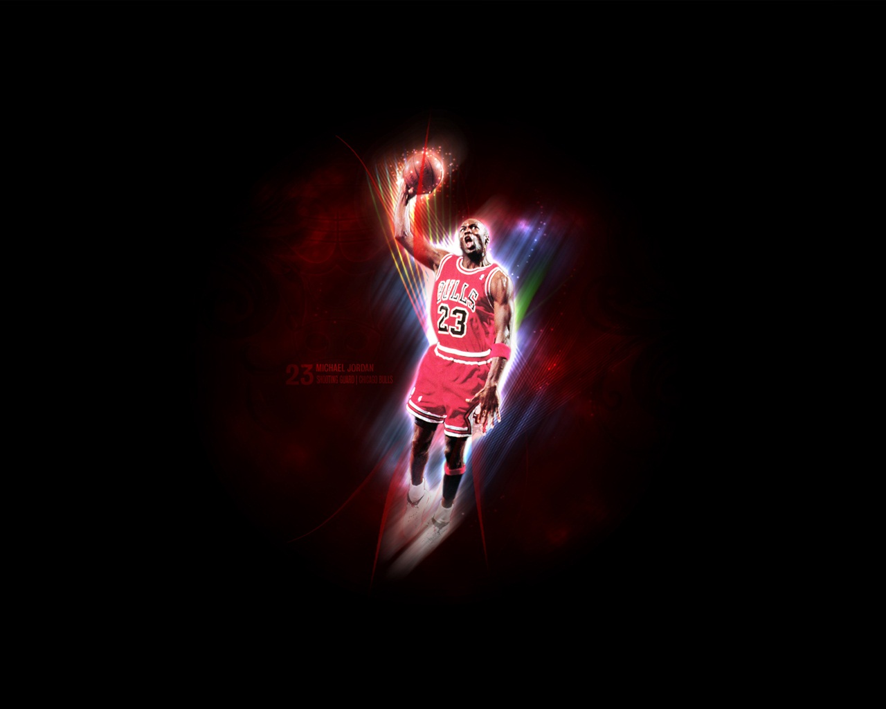 Michael Jordan effetto luce, 1280x1024 720p, Laptop