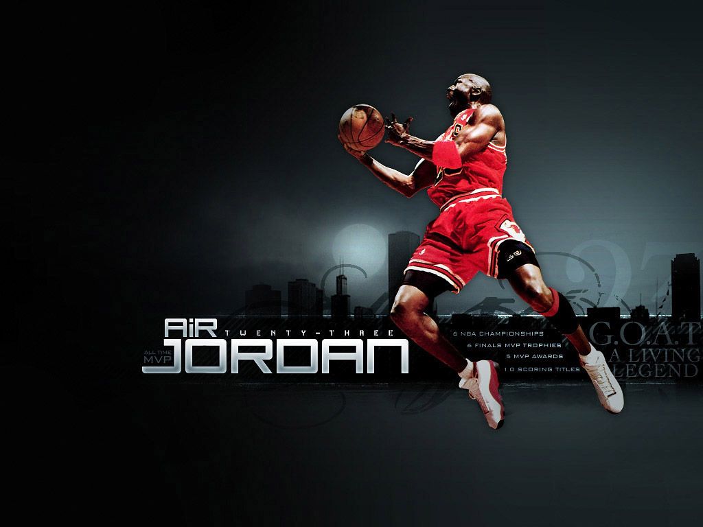 Michael Jordan basket Chicago Bulls, 1024x768 HD, iMac