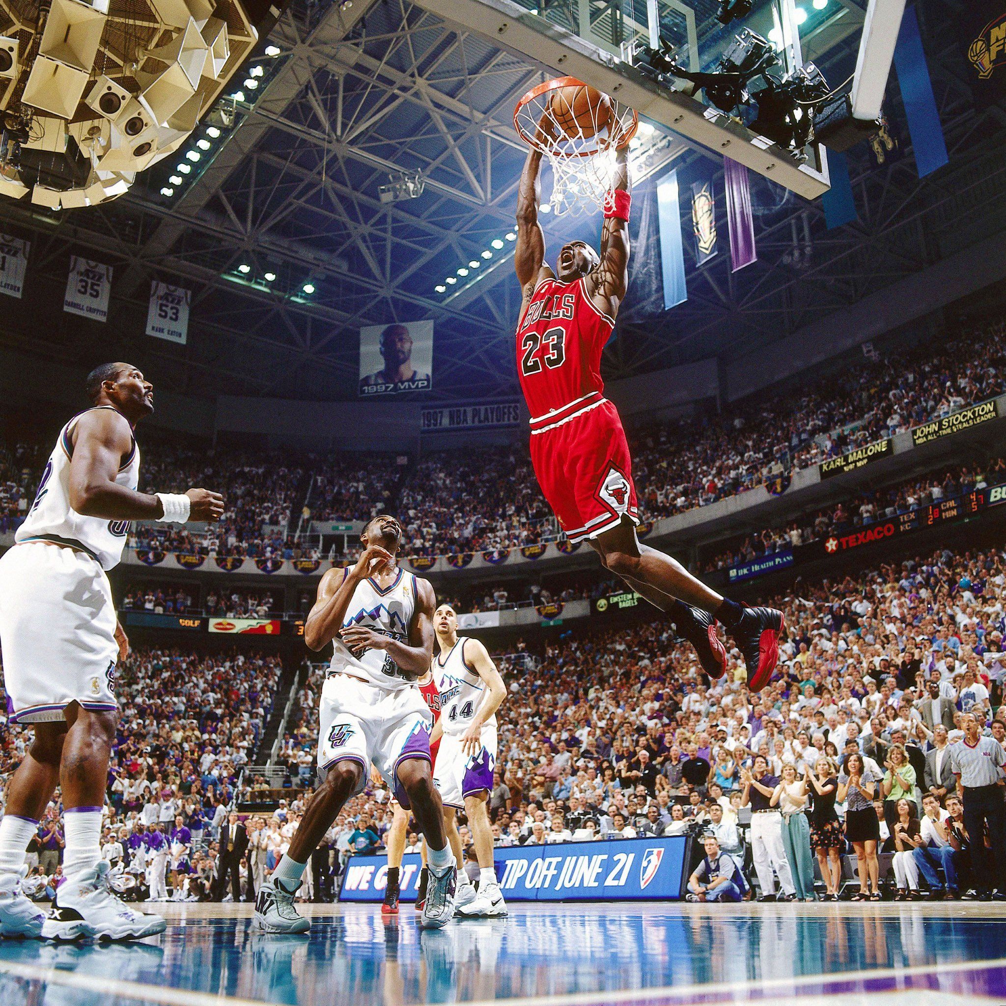 Michael Jordan schiacciata Bulls, 2048x2048 Hi-Res, iPad Air