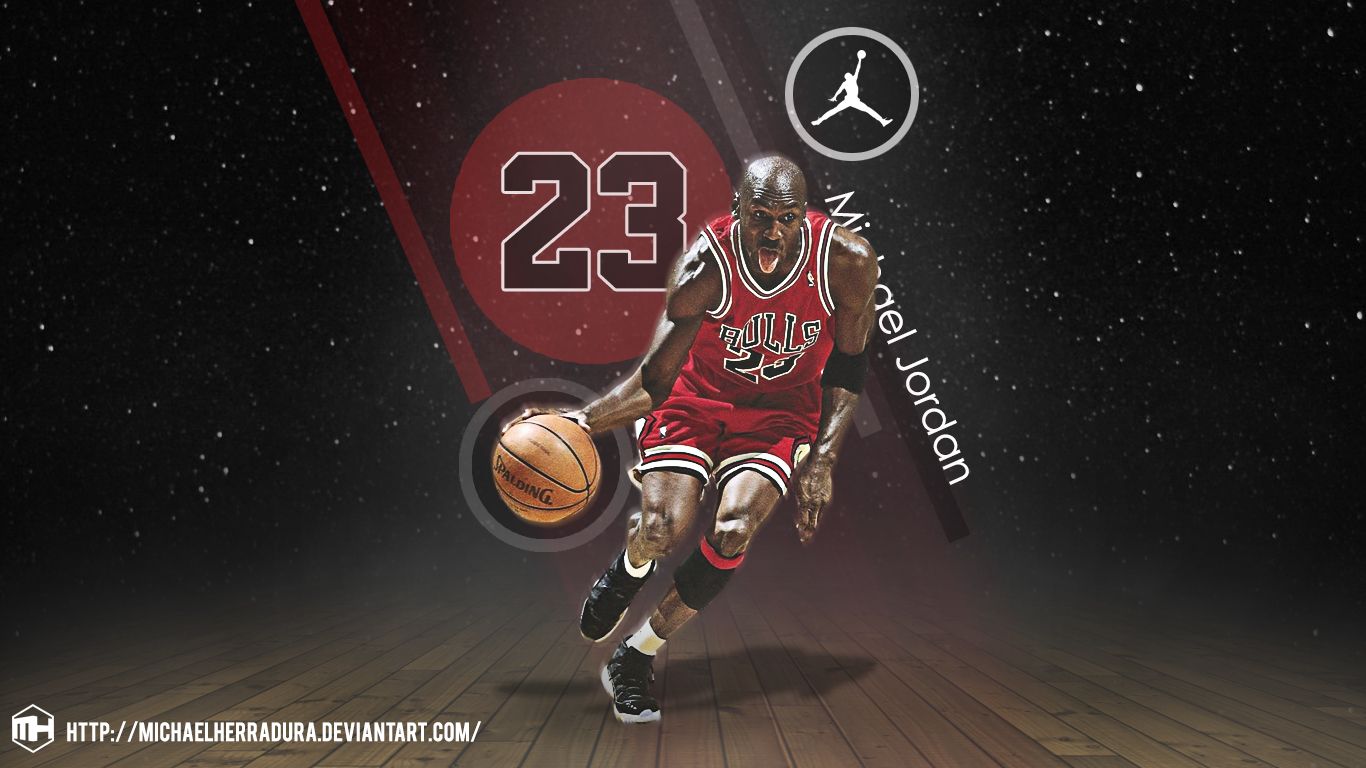 Michael Jordan Chicago Bulls Jumpman, 1366x768 HD, Desktop