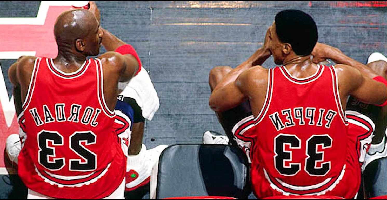 Michael Jordan e Pippen Bulls, 1490x770 HD, iPad Air