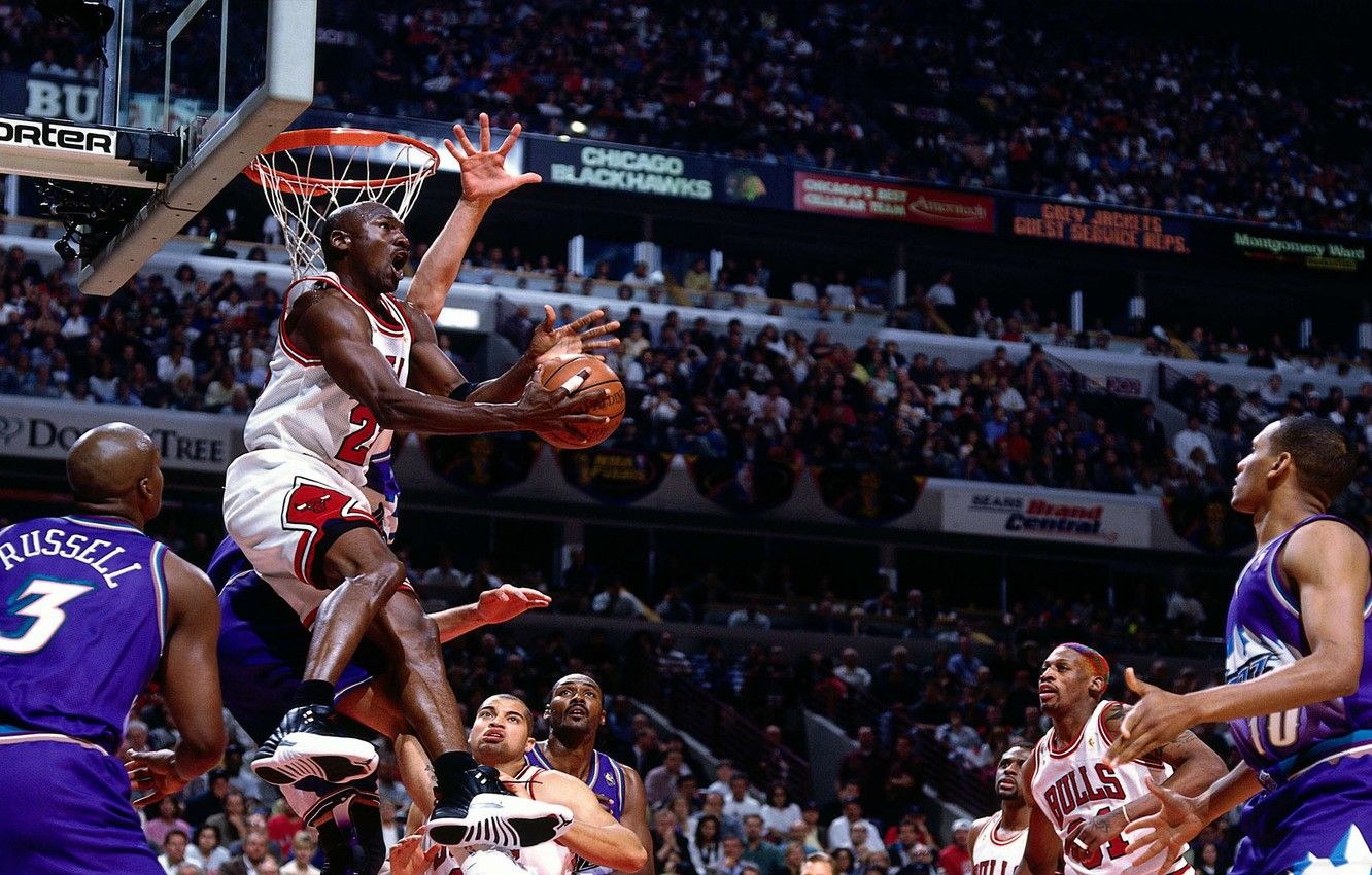 Michael Jordan schiacciata NBA, basket americano, 1332x850 720p, iPad Pro