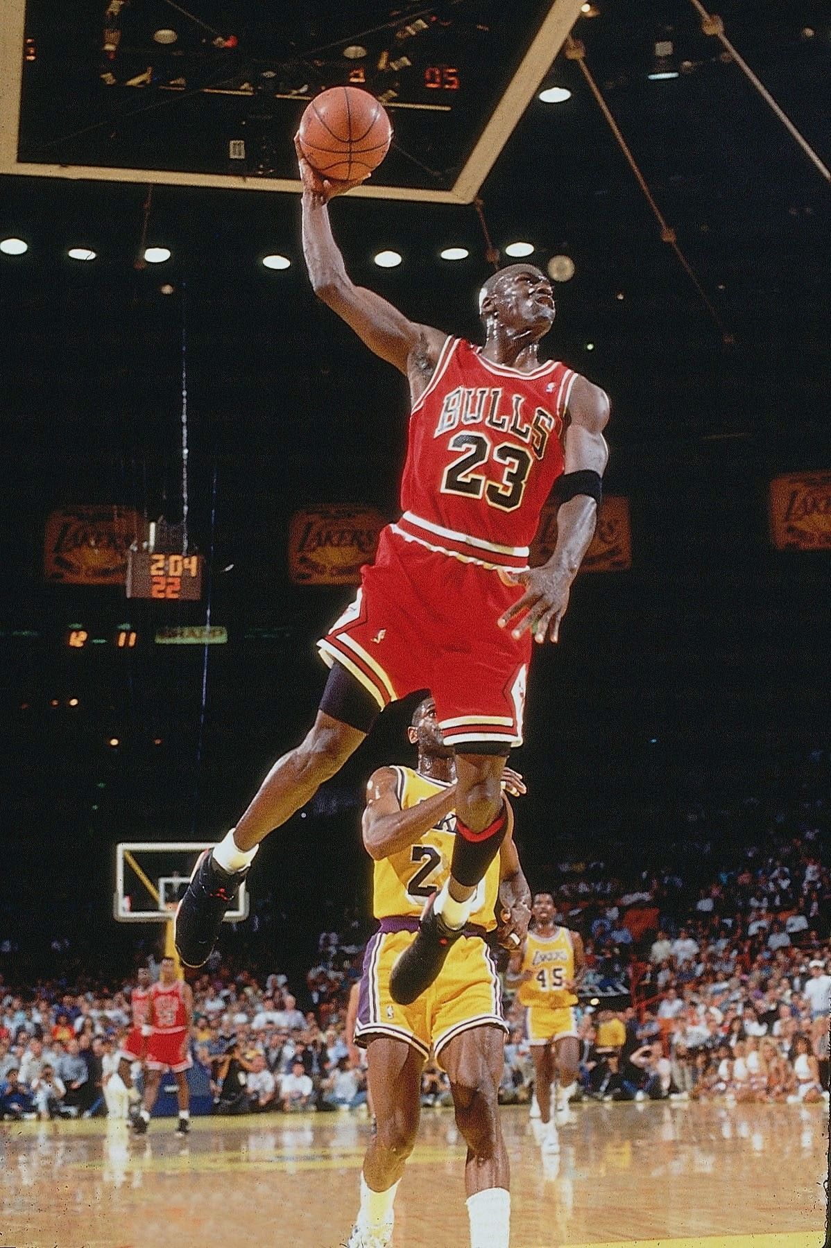 Michael Jordan schiacciata Bulls, 1198x1800 Full HD Verticale, iPhone Air