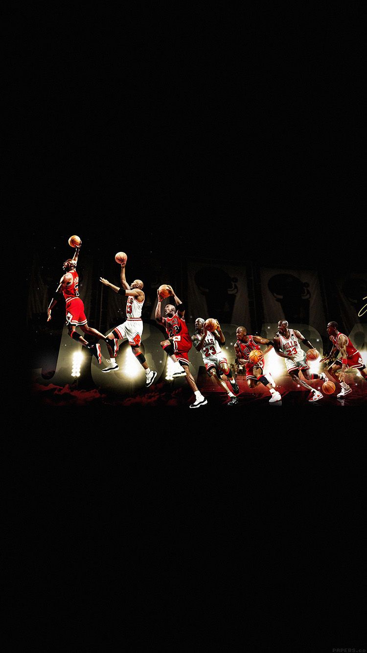 Michael Jordan schiacciata basket, 750x1334 Full HD Verticale, iPhone