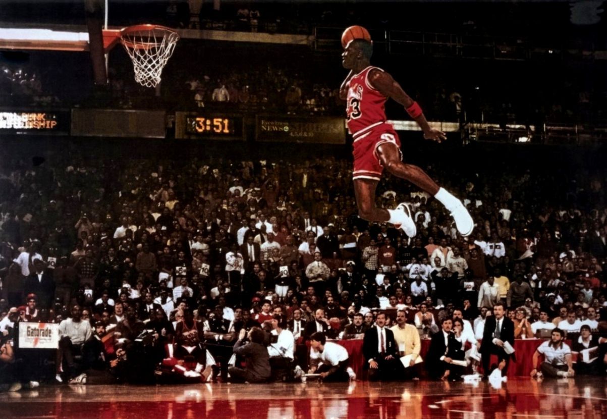Michael Jordan schiacciata Bulls, 1203x830 HD, MacBook Air