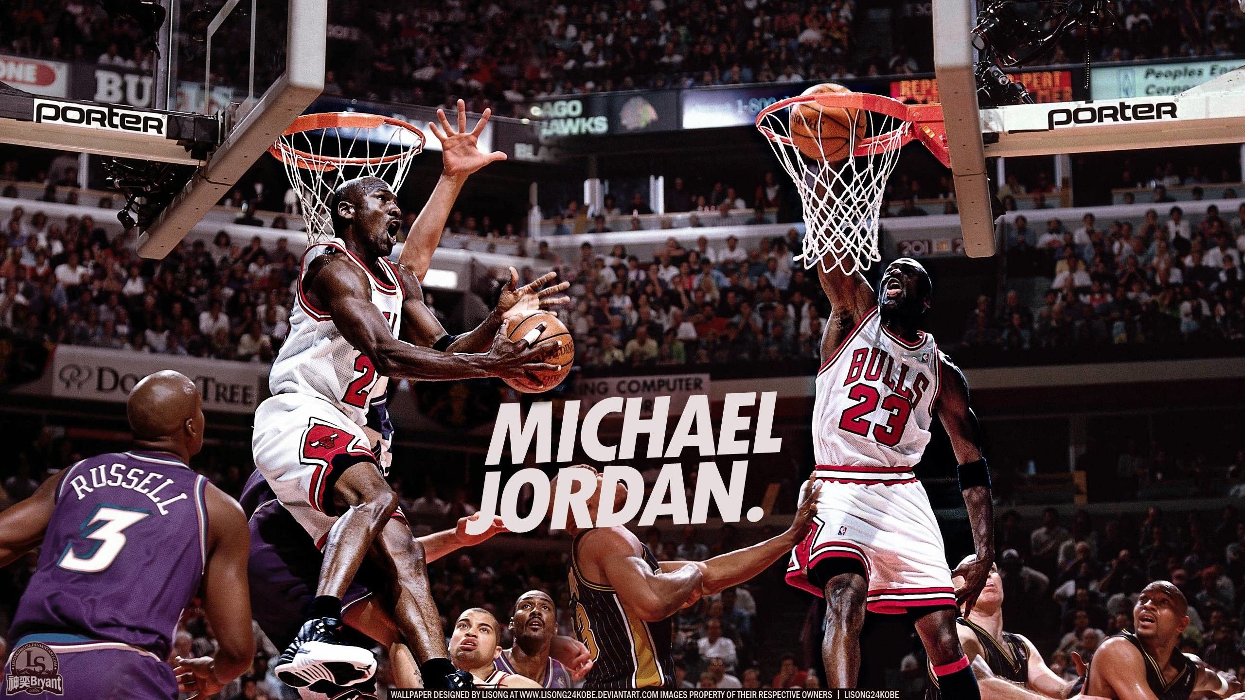 Michael Jordan schiacciata Bulls, 2560x1440 2K QHD, PC