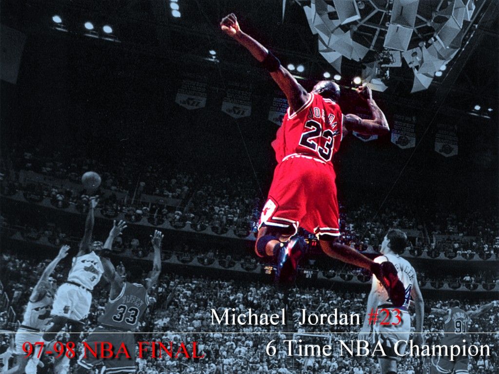 Michael Jordan slam dunk NBA, basket americano, 1024x768 HD, Desktop