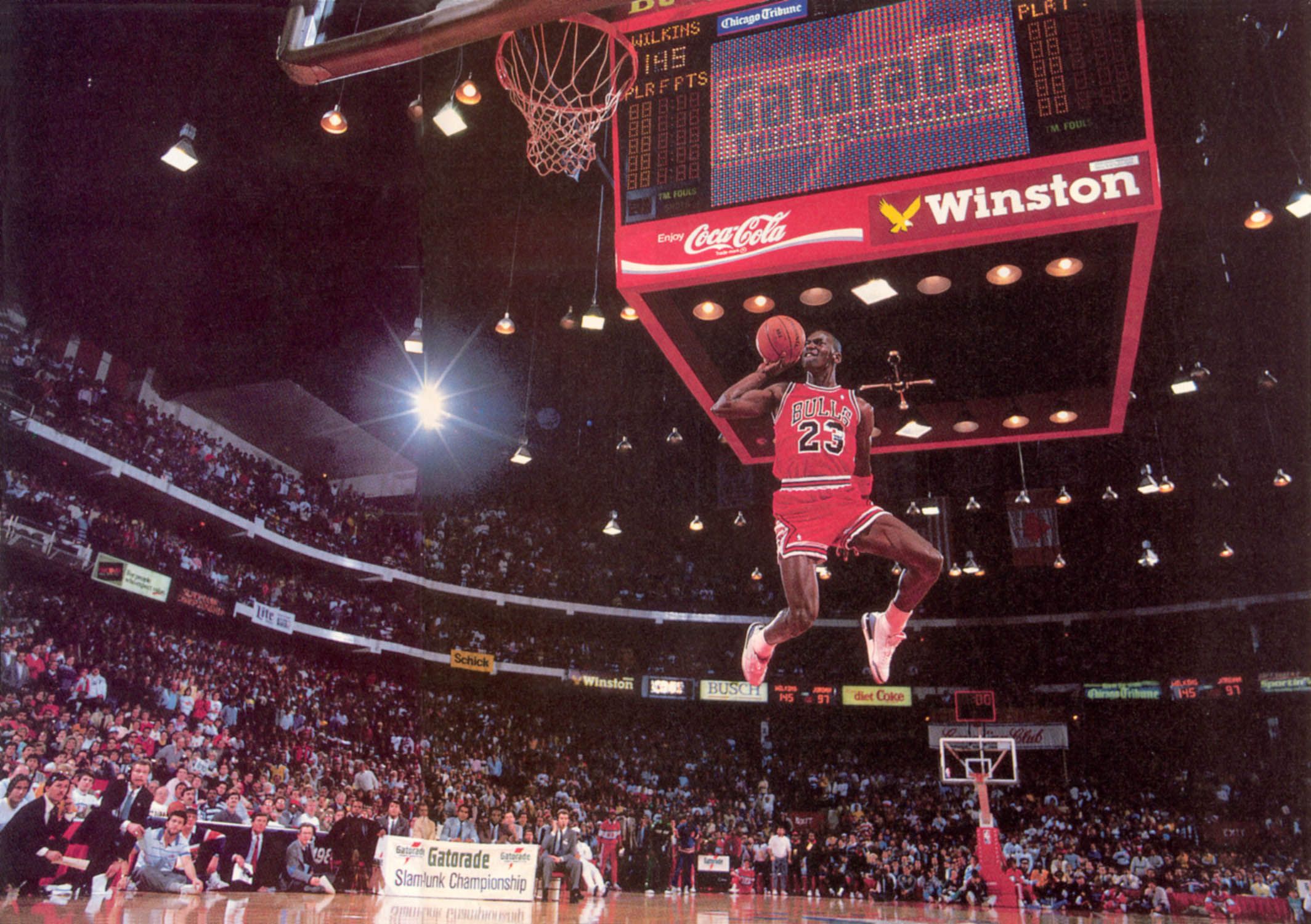 Michael Jordan schiacciata basket, 2128x1500 2K, PC