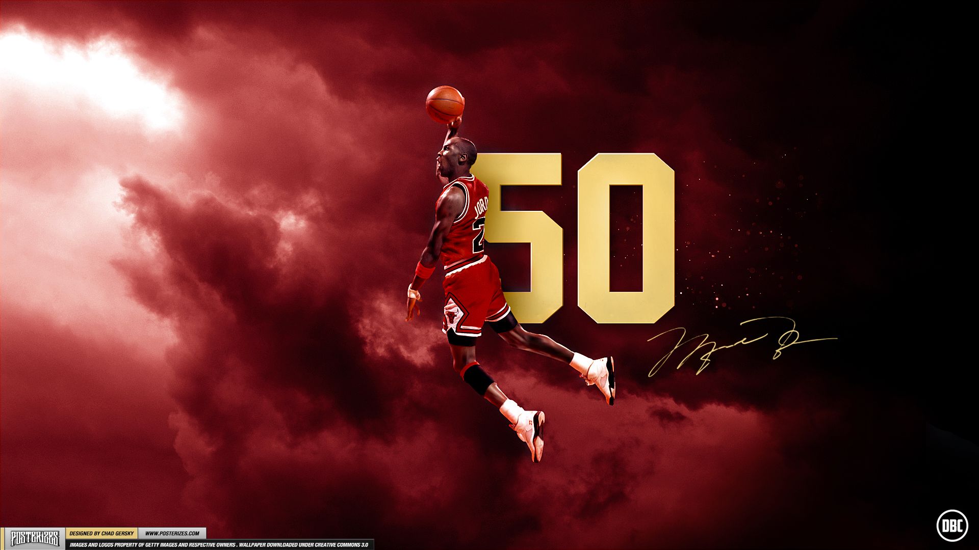 Michael Jordan schiacciata rossa, 1920x1080 1080p, Laptop