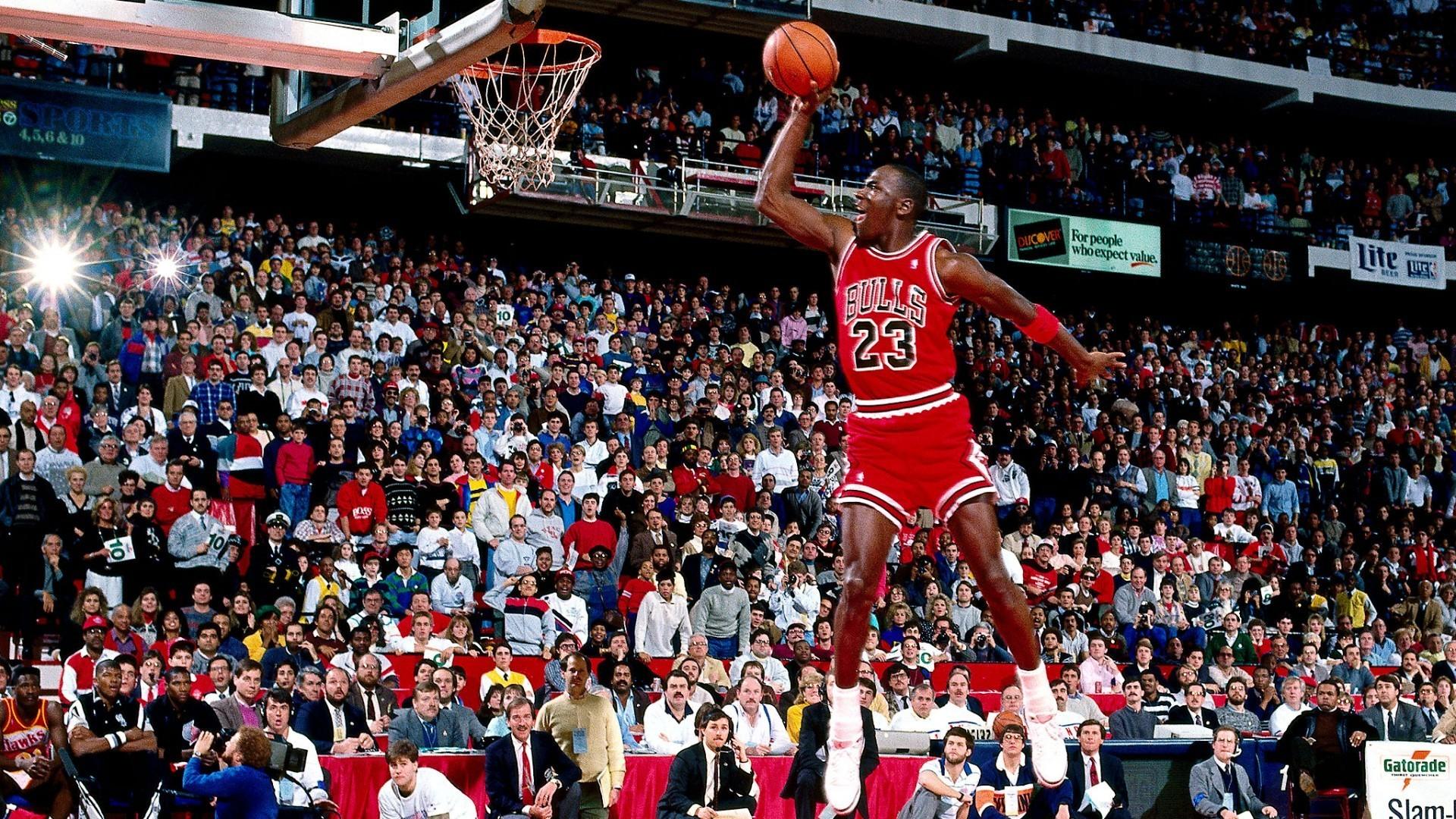 Michael Jordan schiacciata Bulls, 1920x1080 Full HD, Laptop