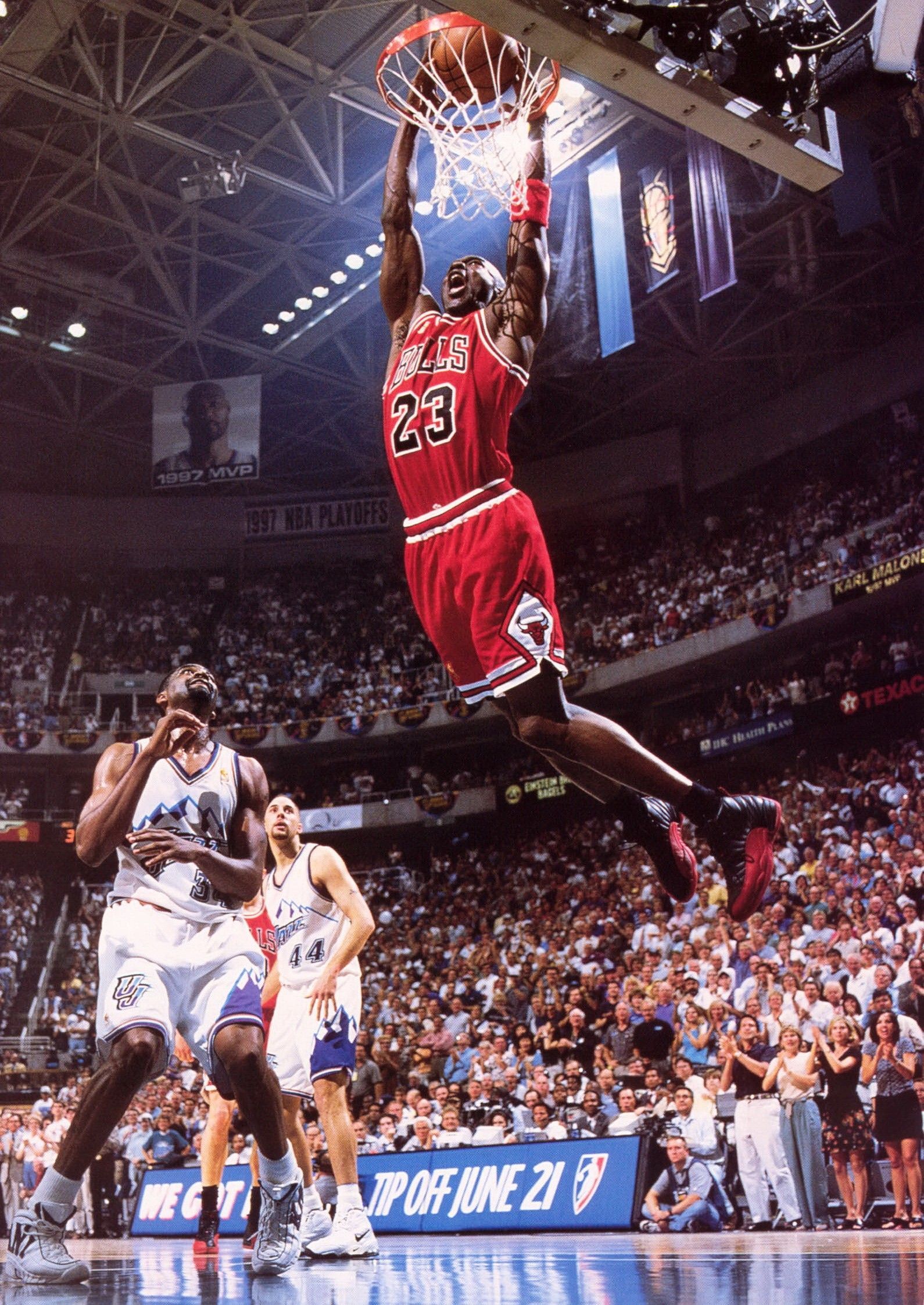 Michael Jordan schiacciata Bulls, 1590x2245 Full HD Verticale, Smartphone