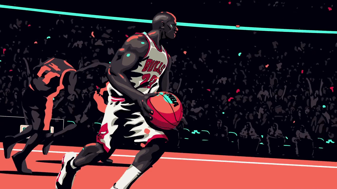 Michael Jordan cartone animato Bulls, 1280x720 HD, PC Desktop