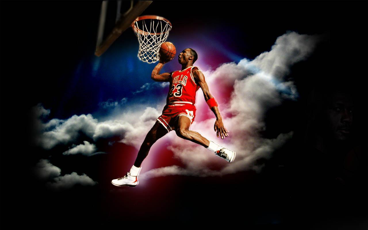Michael Jordan schiacciata basket, 1280x800 HD, Desktop