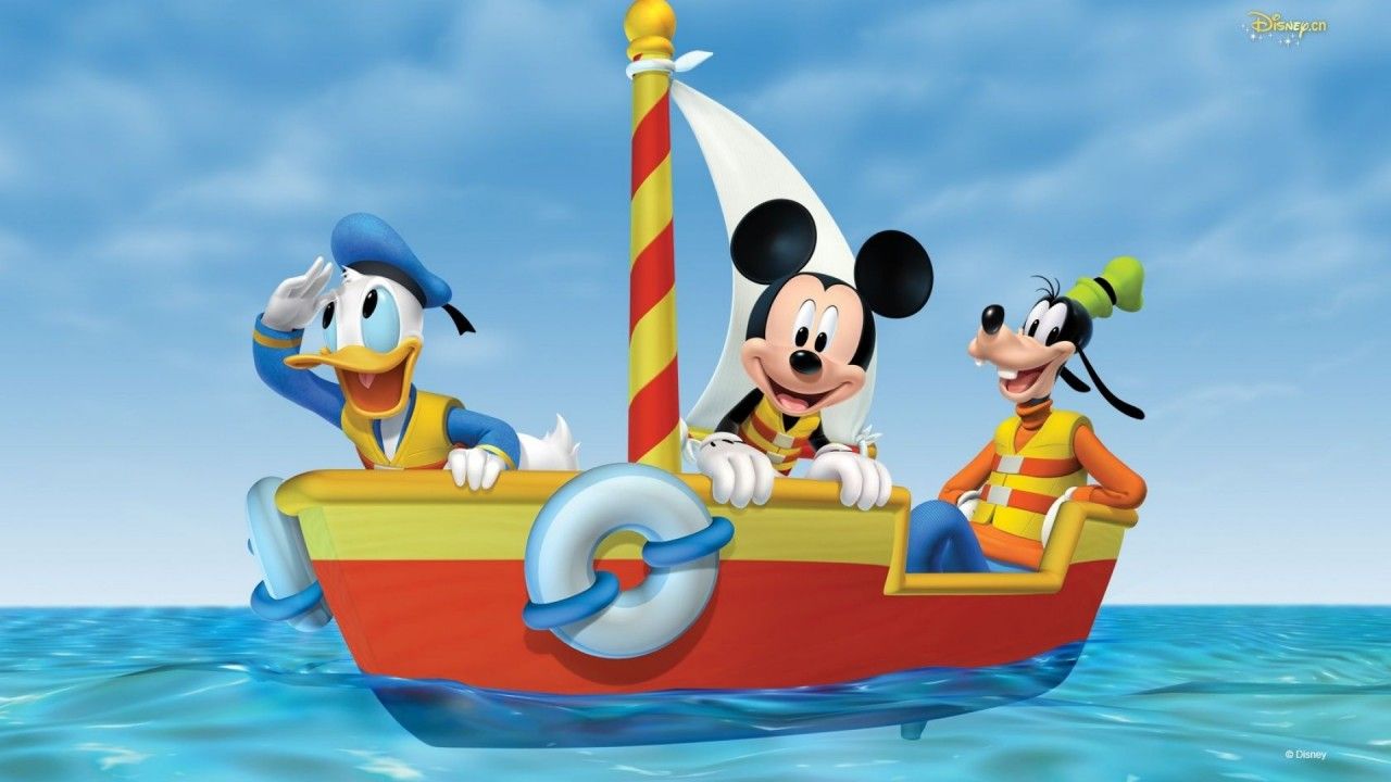 Topolino Paperino Pippo barca, 1280x720 720p, iMac