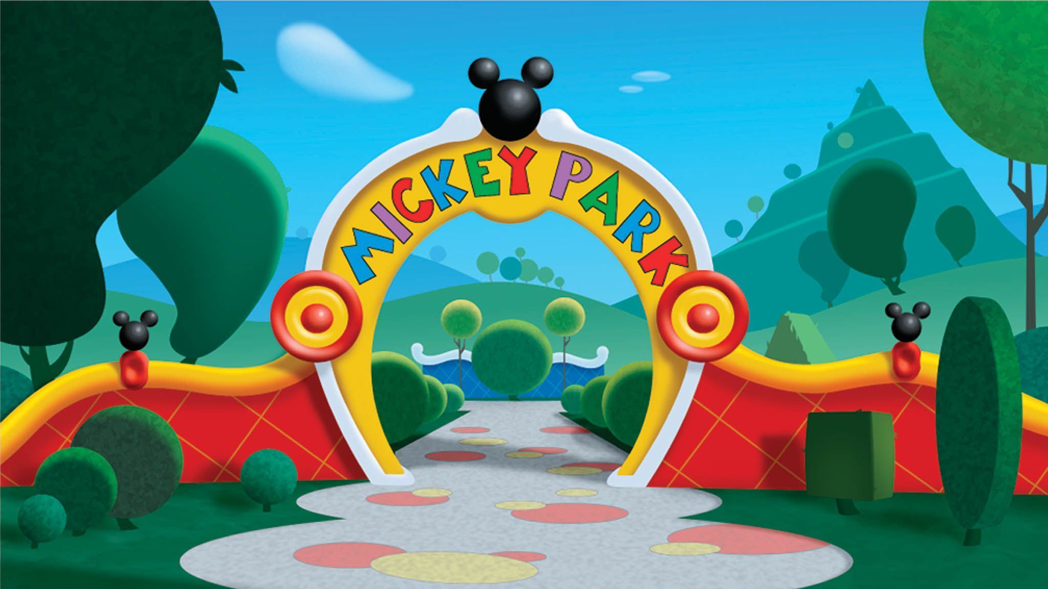 Ingresso Mickey Park colorato, 2048x1152 Hi-Res, Desktop