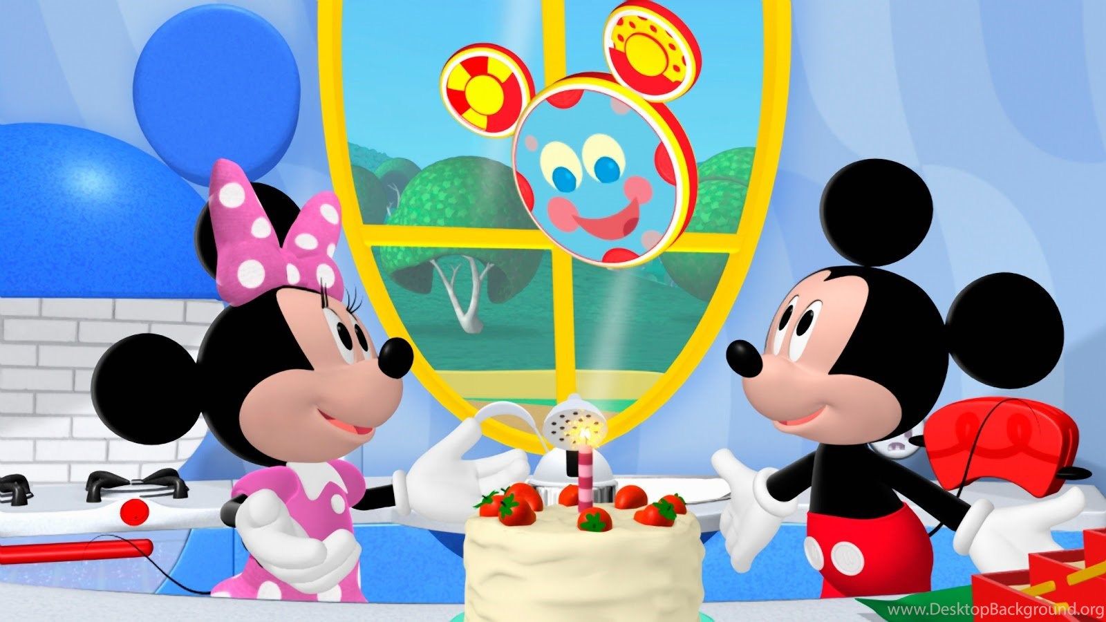 Topolino e Minnie torta compleanno, 1600x900 HD Ready, PC Desktop
