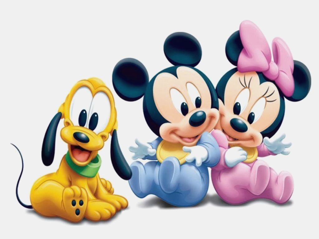 Baby Pluto, Mickey e Minnie, Minnie Mouse, 1024x768 HD, Laptop