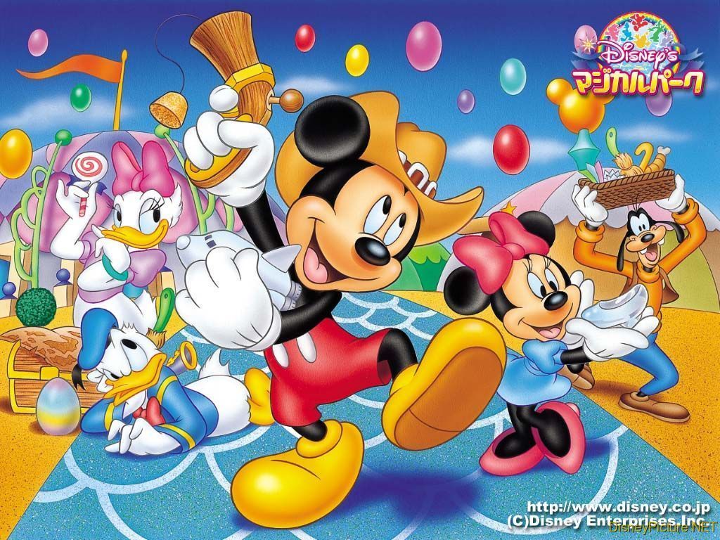 Topolino, Minnie, Paperina e Pippo, 1024x768 HD, Laptop