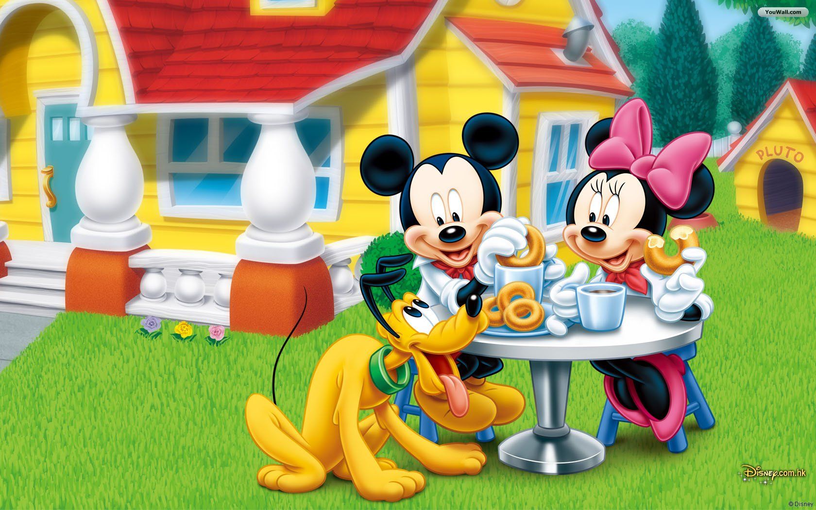 Topolino, Minni e Pluto, 1680x1050 HD Ready, Laptop