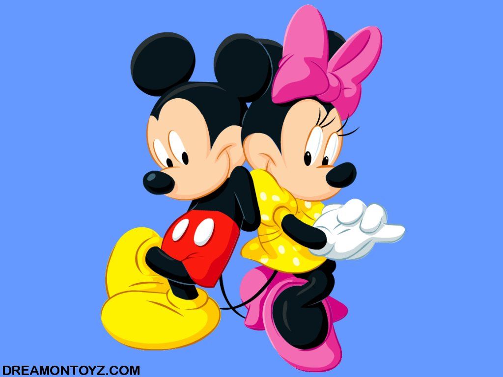 Topolino e Minnie abbracciati, 1024x768 HD, Desktop