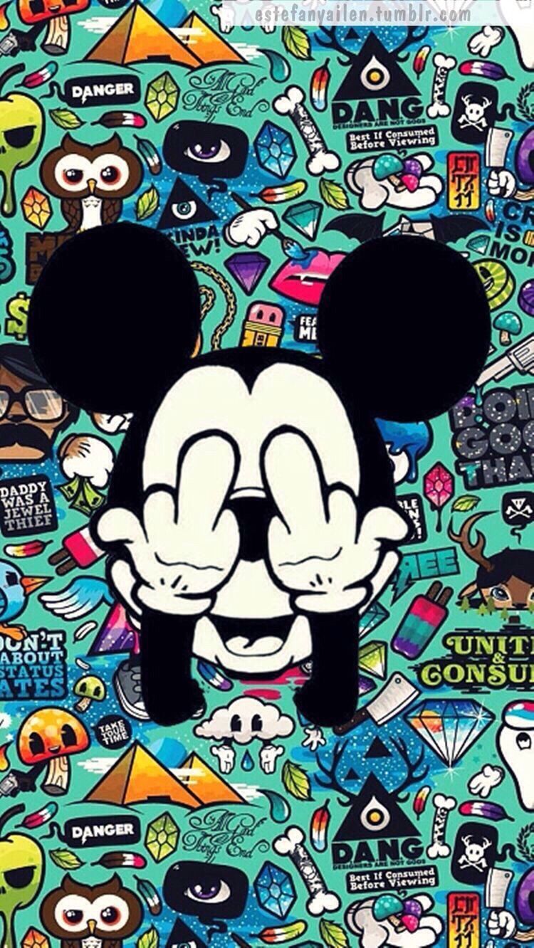 Topolino con occhiali colorati, 900x1600 Full HD Verticale, Smartphone
