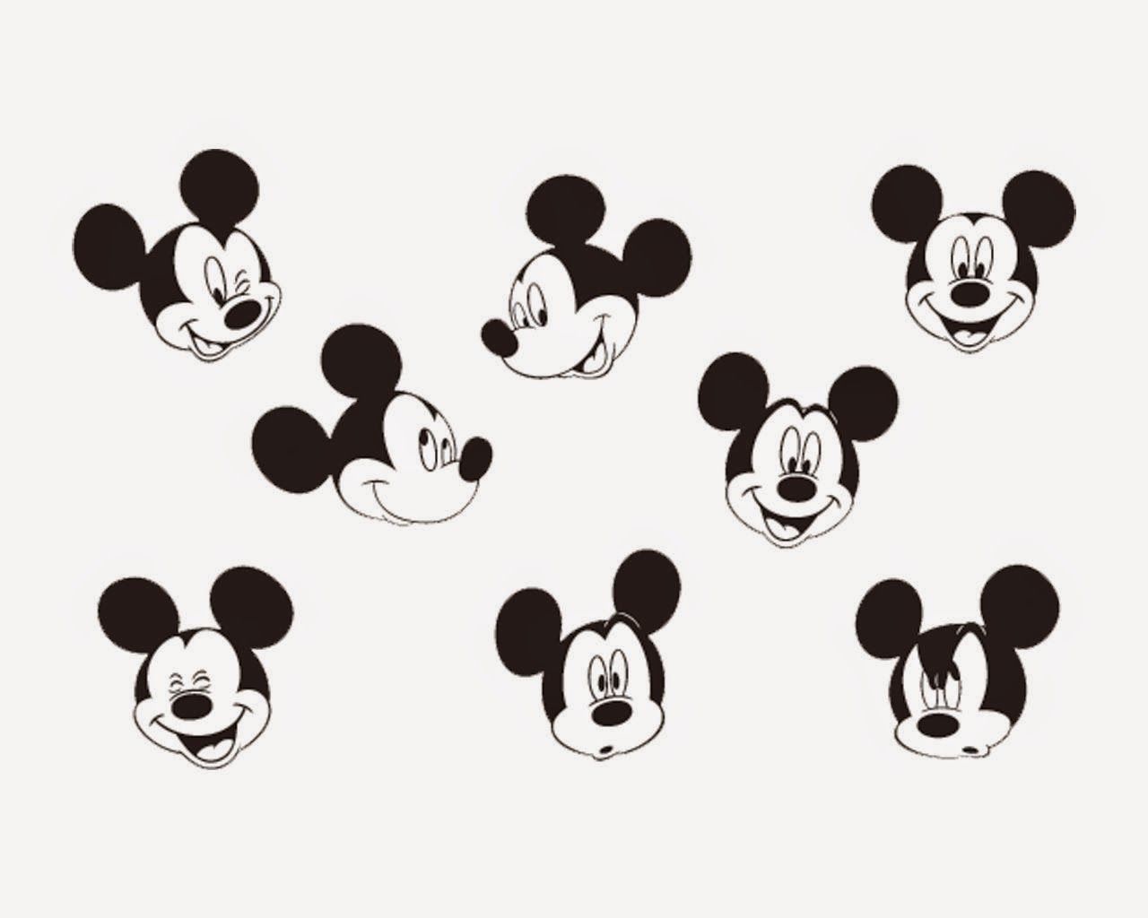 Topolino facce bianco e nero, 1280x1024 HD, Desktop
