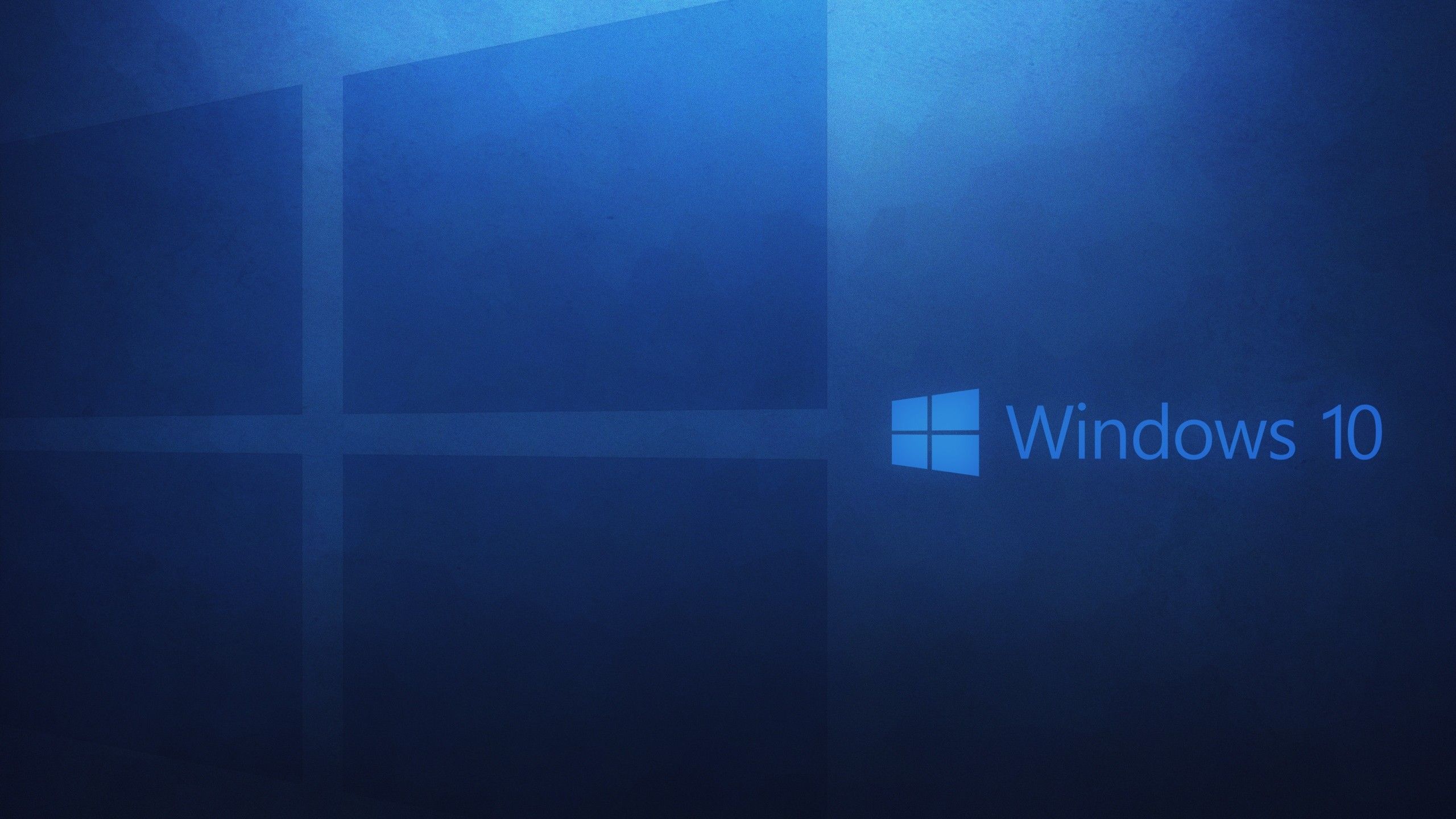 Logo Windows 10 blu, sistema operativo Microsoft, 2560x1440 1440p, Desktop