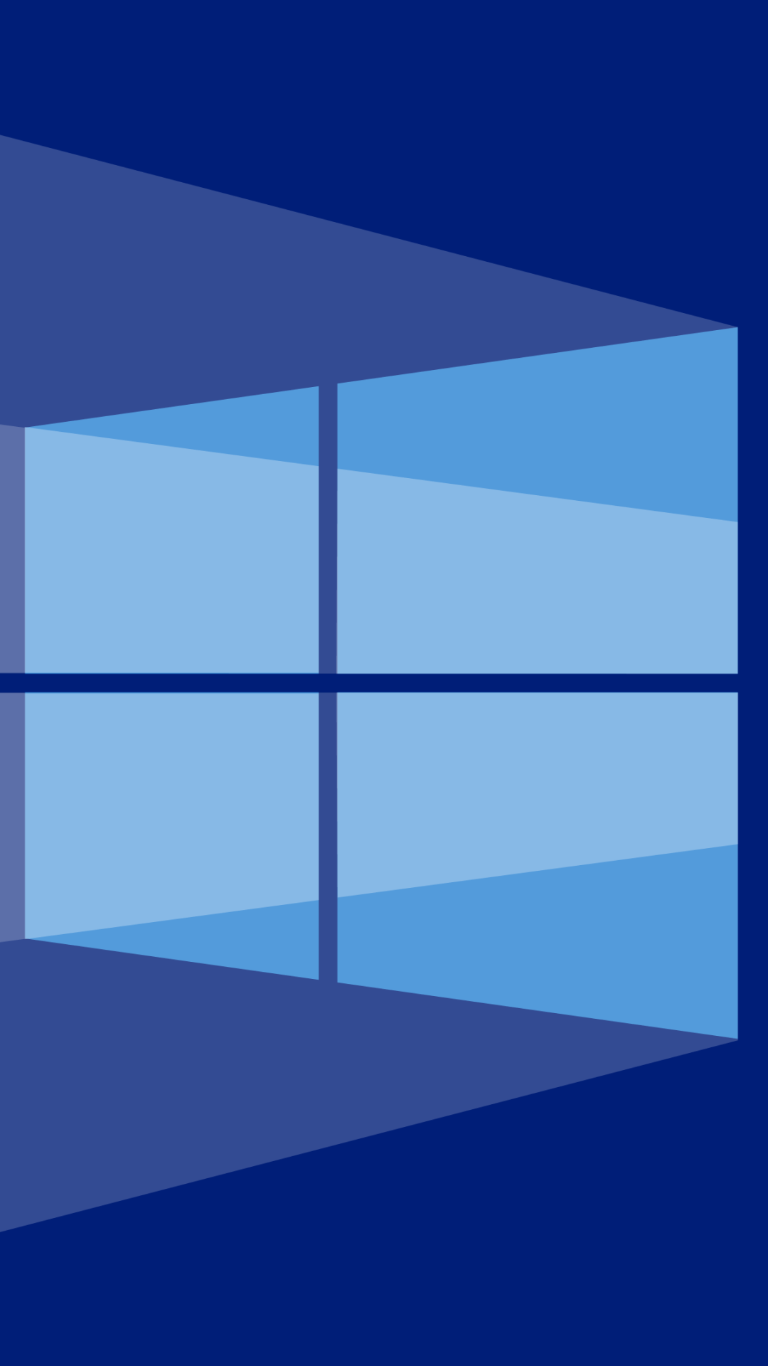 Logo Windows 10 blu, 1080x1920 Full HD Verticale, Smartphone