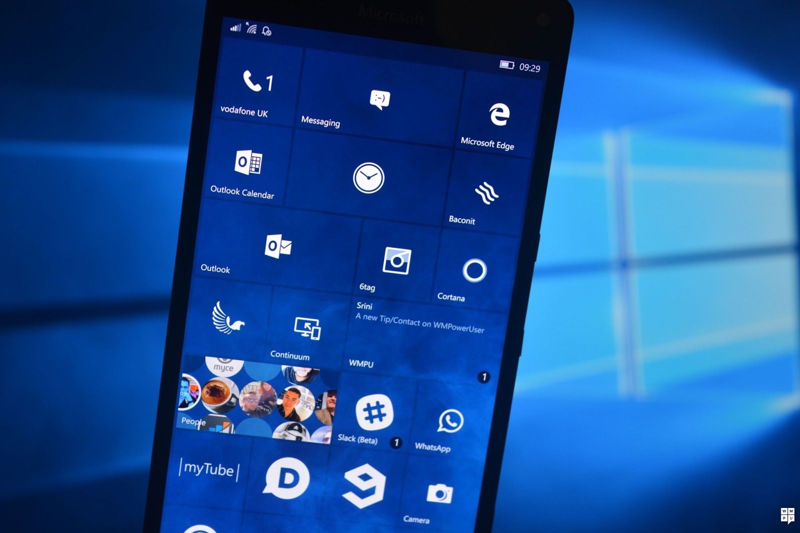 Logo Windows 10 blu, 1080x1920 Full HD Verticale, Smartphone