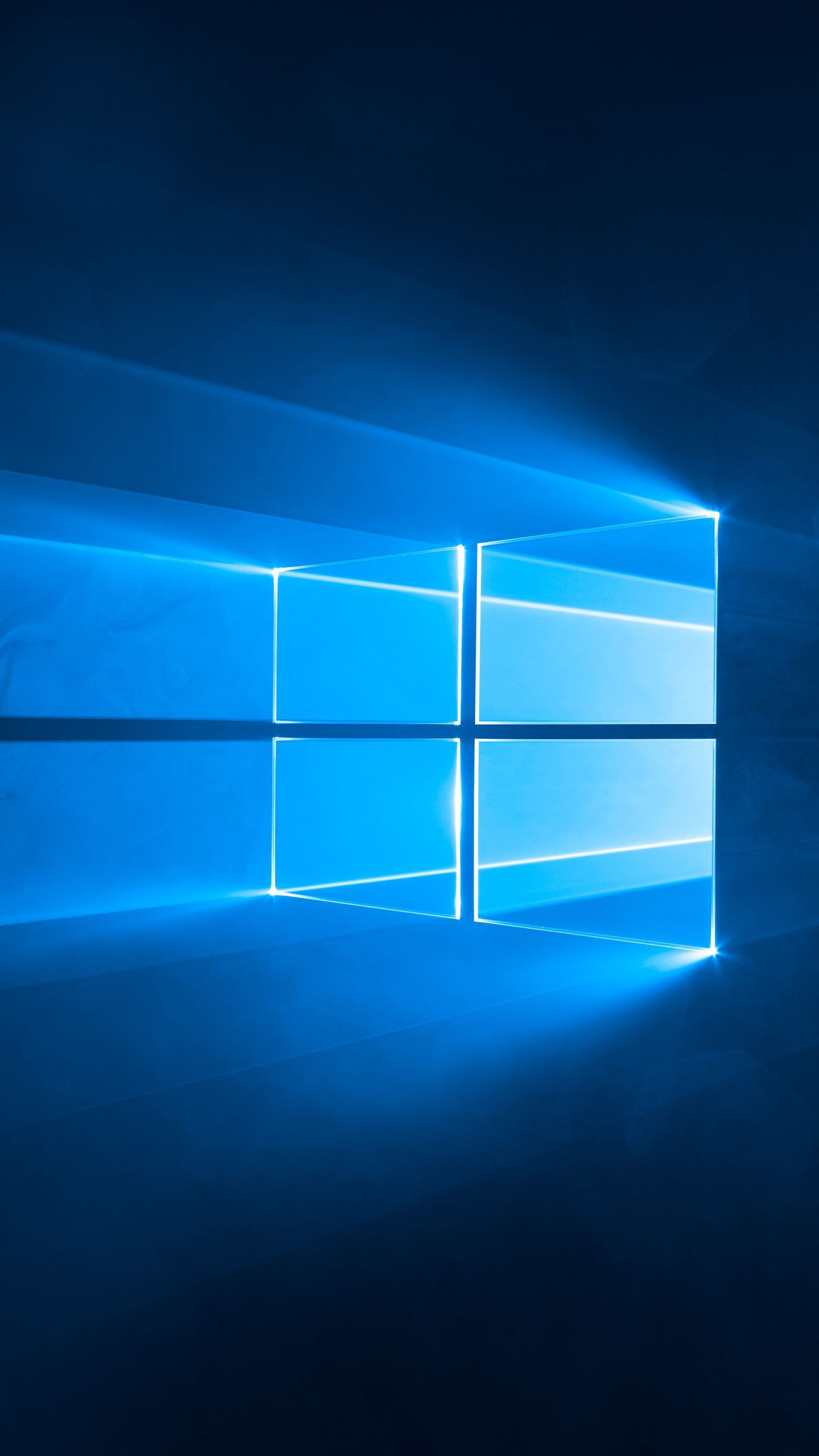 Logo Windows 10 blu, sistema operativo Microsoft, 1456x2588 Verticale, Mobile