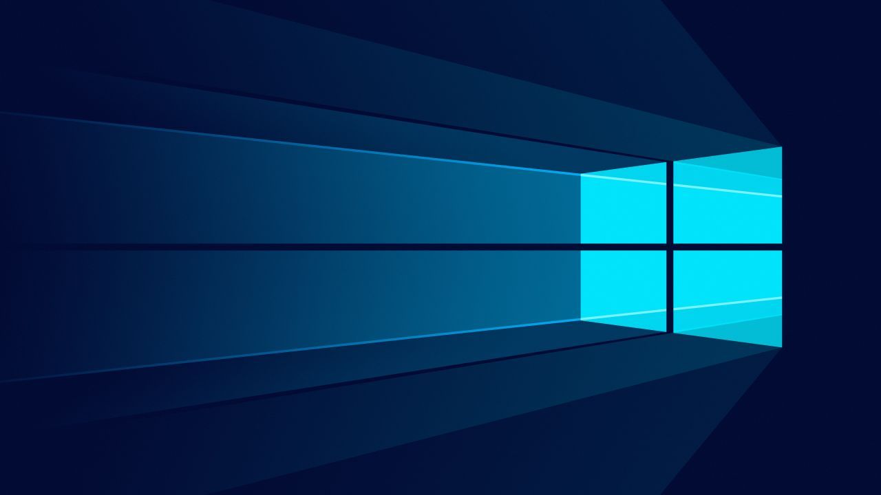 Logo Windows 10 minimal, 1280x720 HD, PC Desktop