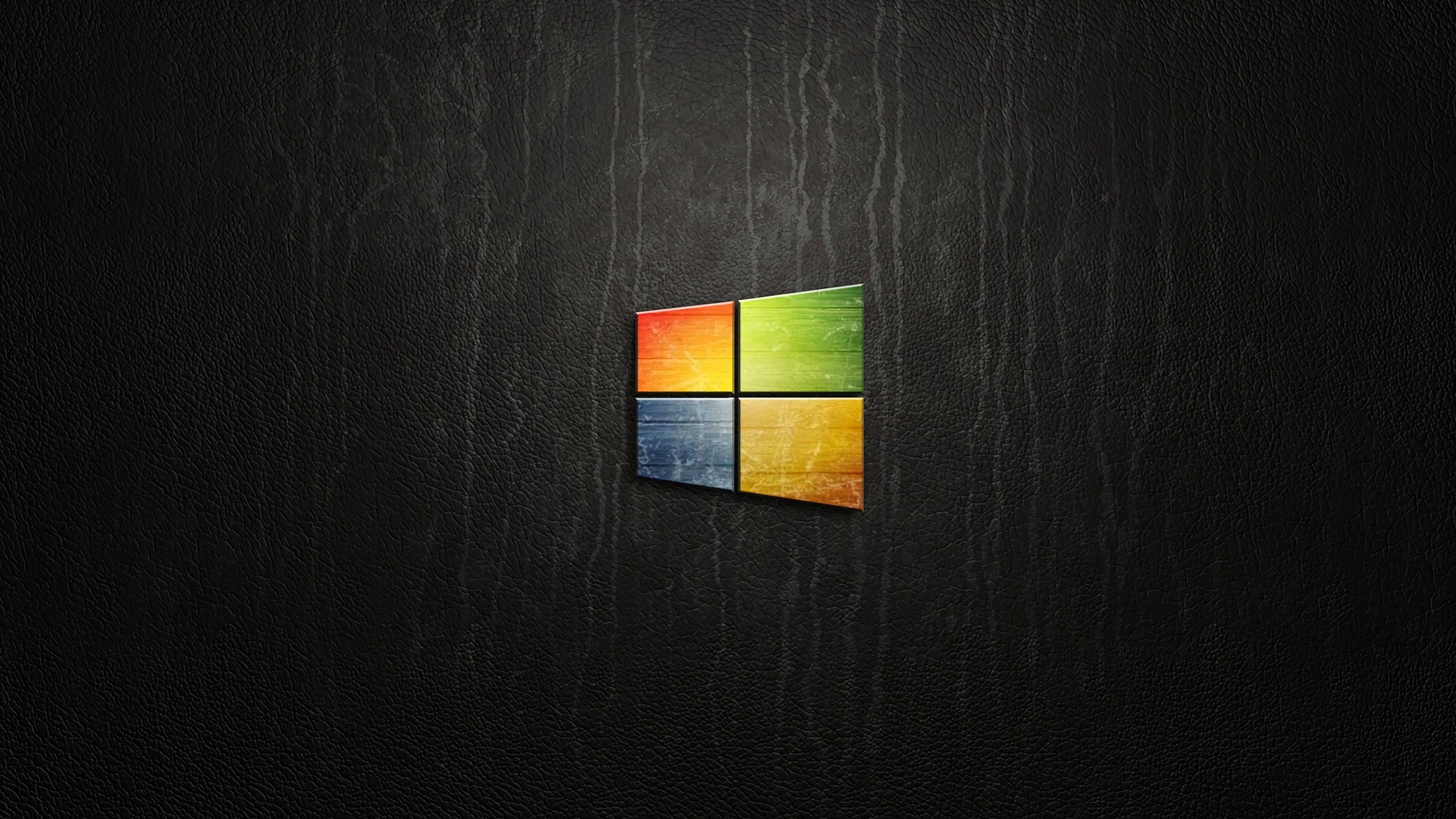 Logo Windows scuro minimale, 2160x1440 alta risoluzione, Laptop