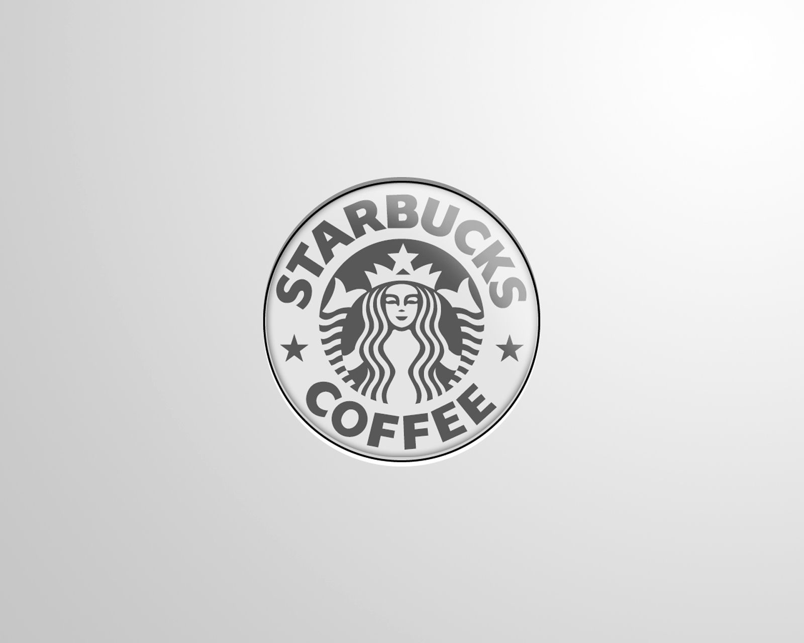 Logo Starbucks grigio monocromo, 1600x1280 HD, Lenovo Legion
