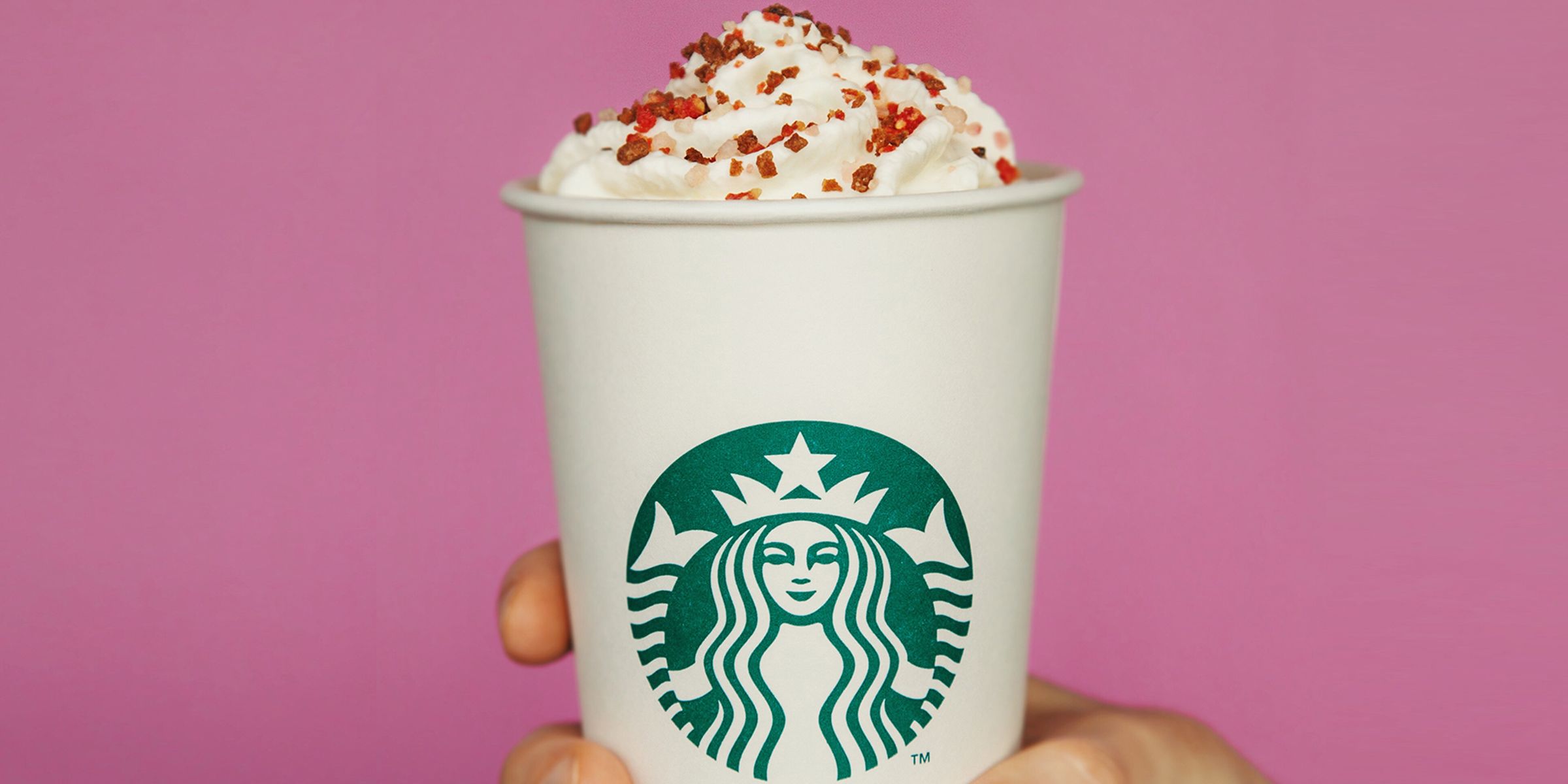Bicchiere Starbucks bevanda rosa, 2400x1200 2K, PC