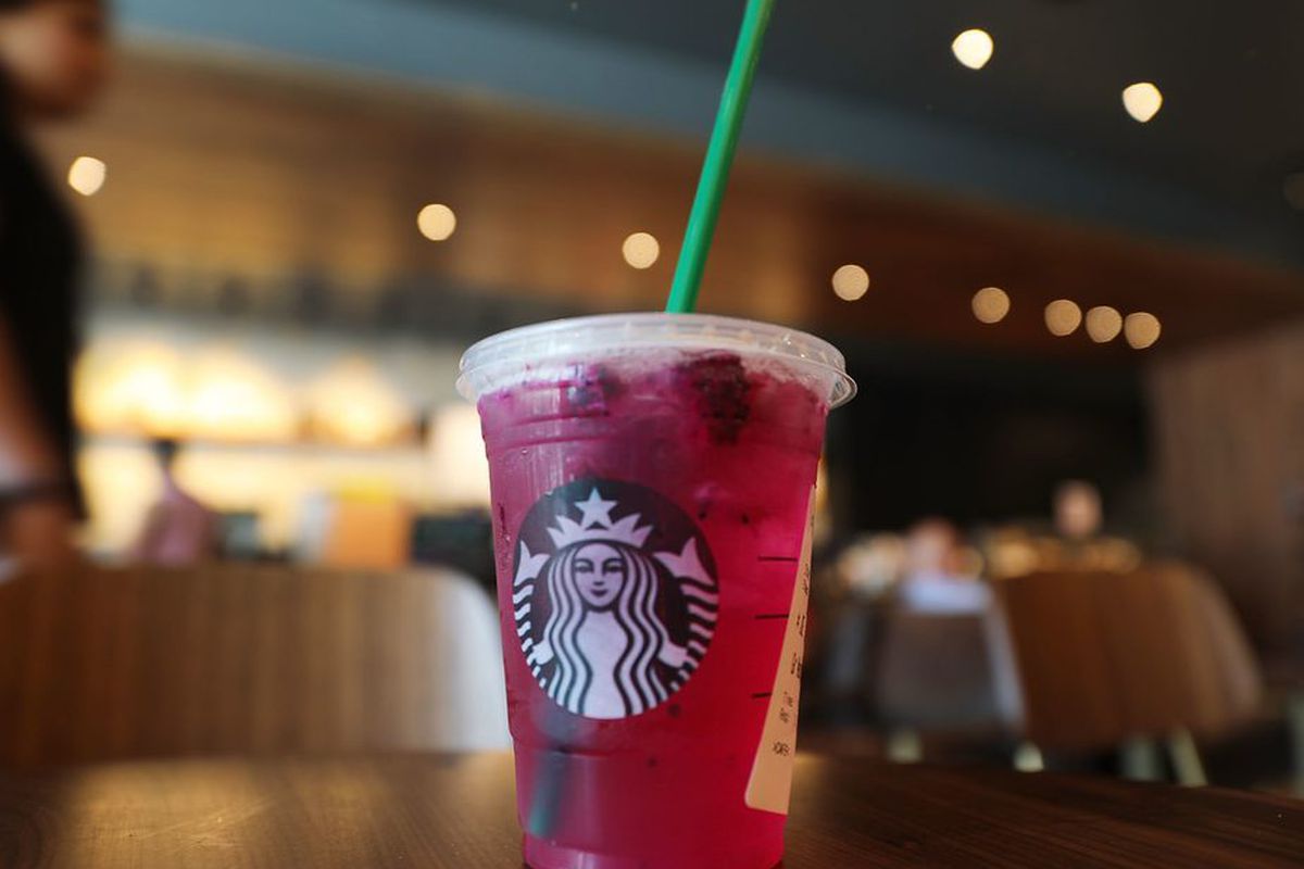 Bevanda Starbucks rosa con cannuccia, 1200x800 HD, Desktop